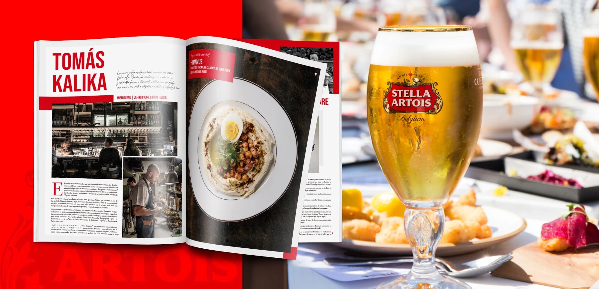 F&B focus editorial + Close-up of event