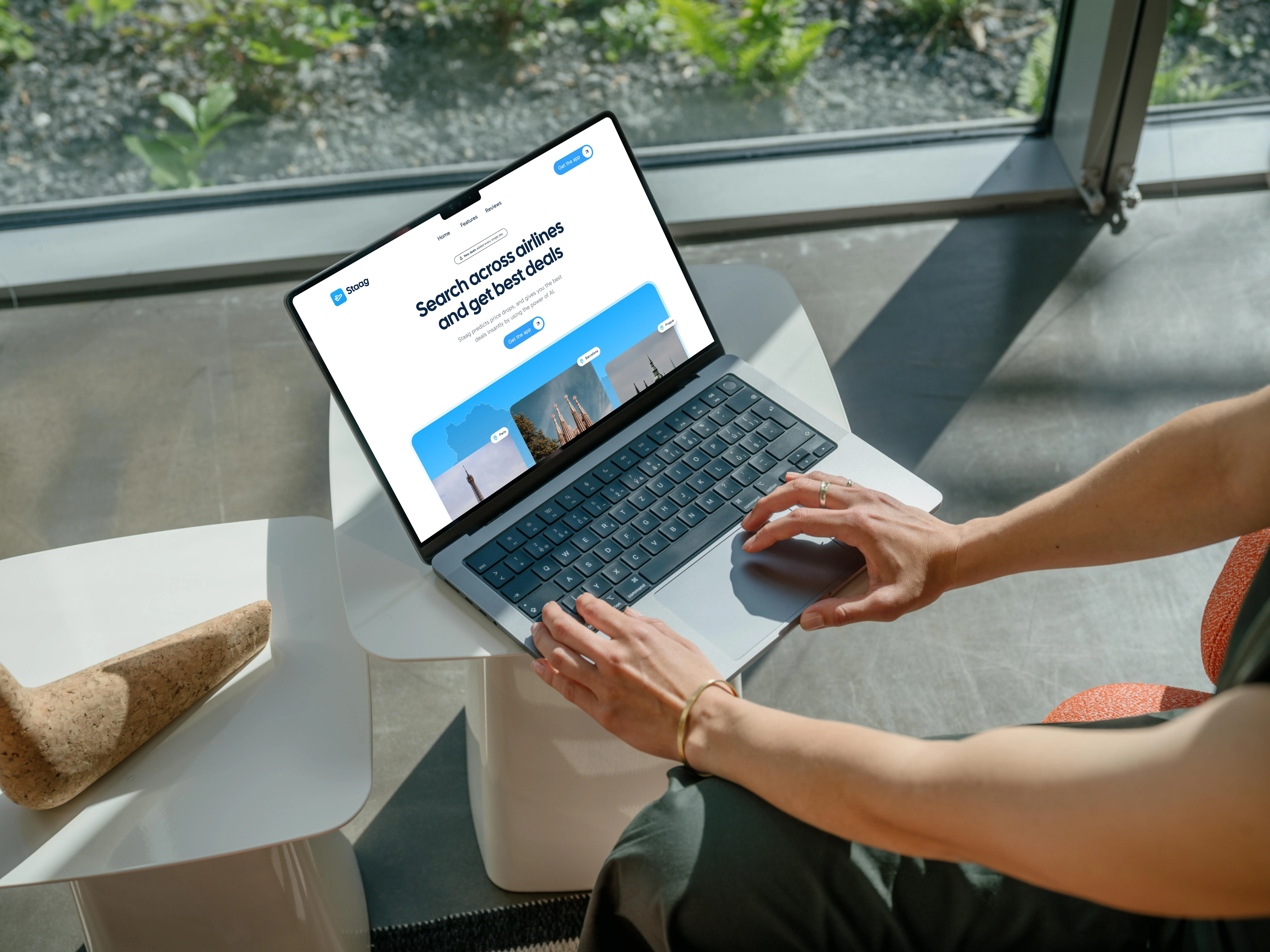 Mockup showcasing the Staag Landing Page