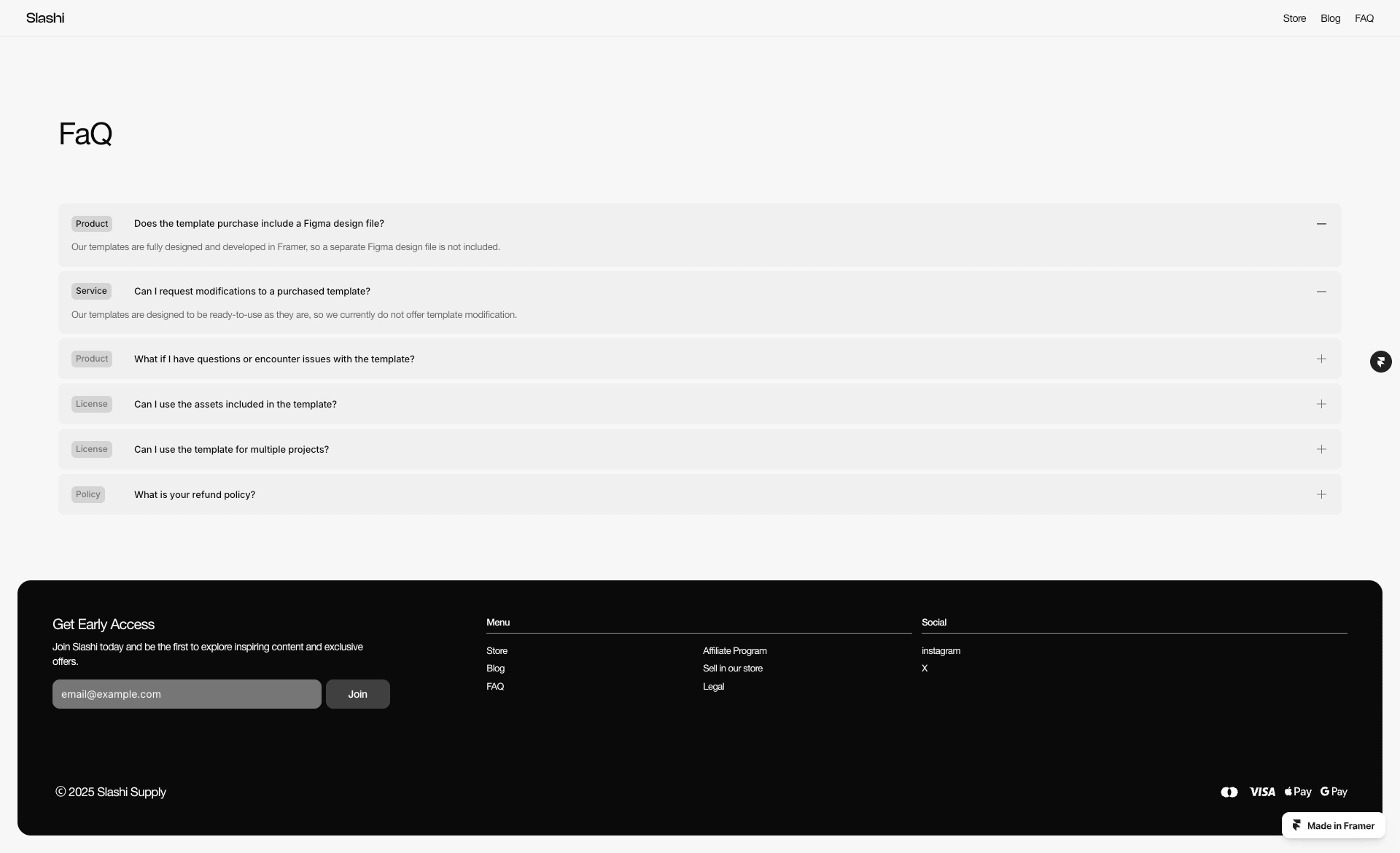 Slashi Supply - FAQ Page