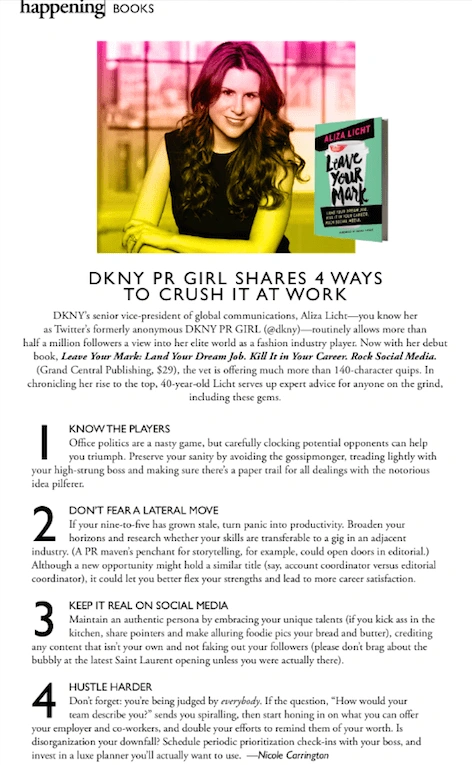 Flare Magazine: DKNY Girl Book Review