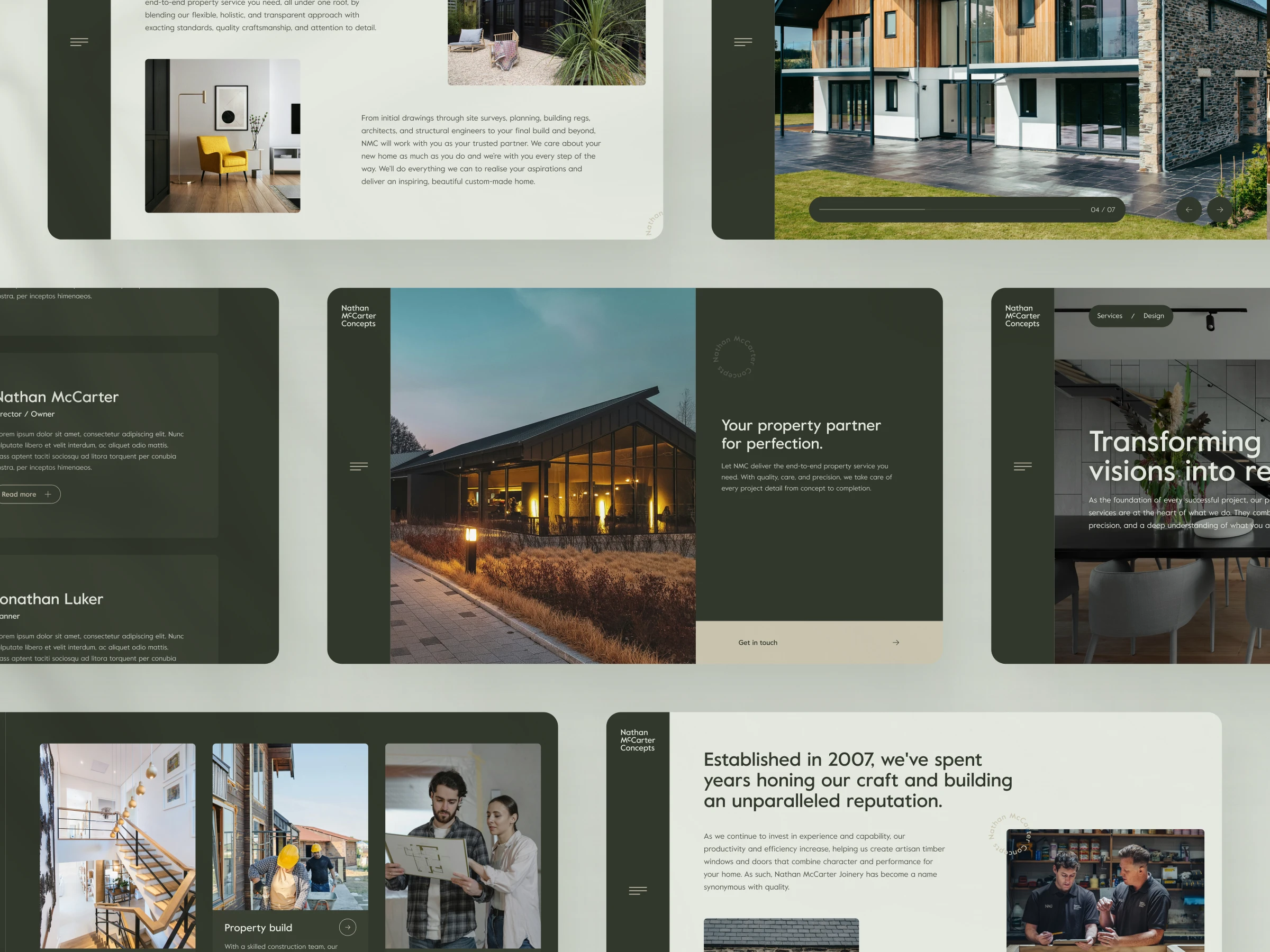 A selection of UI design for NMC 
