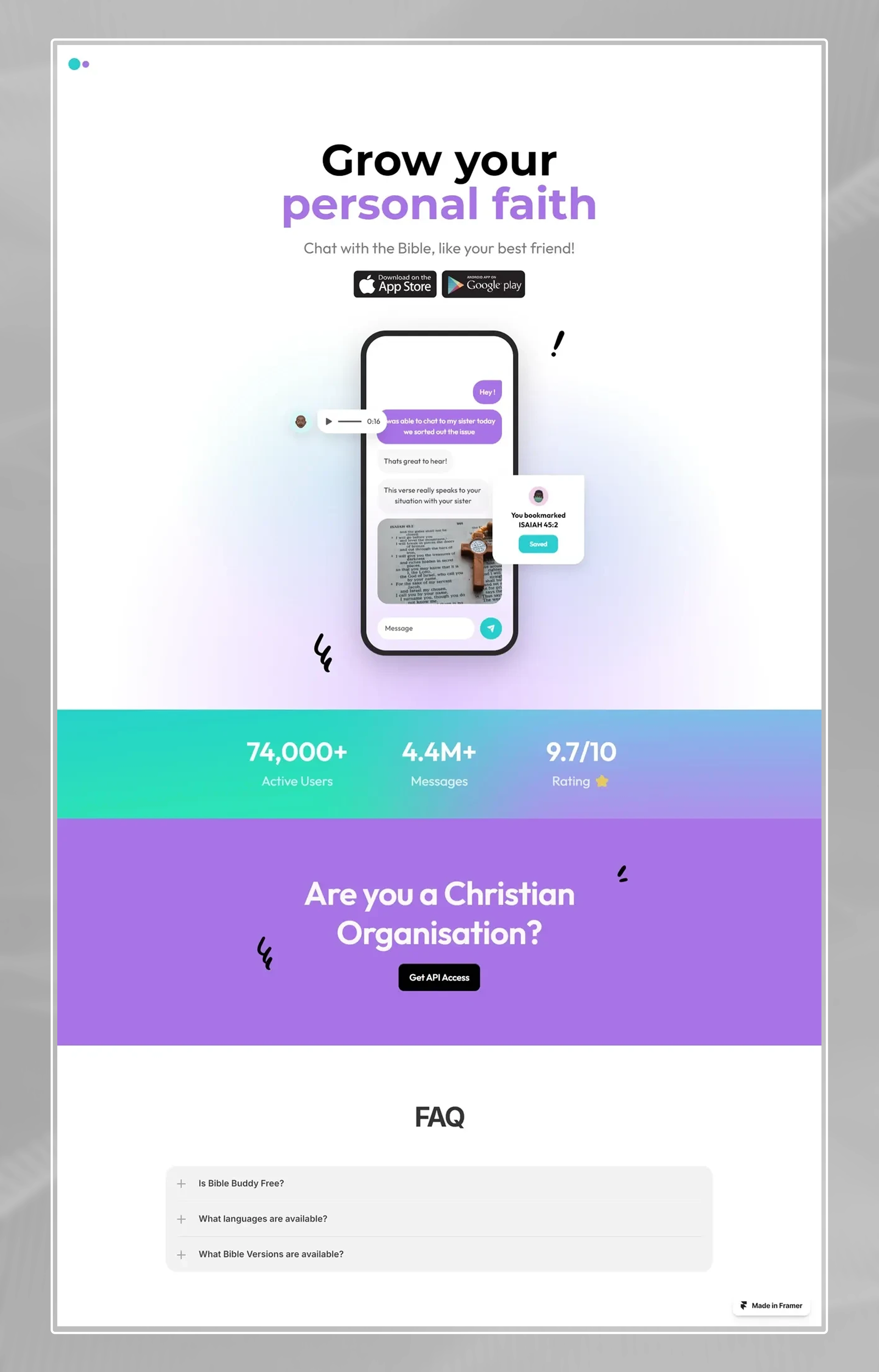 Outdated Version of Bible Bible's Website