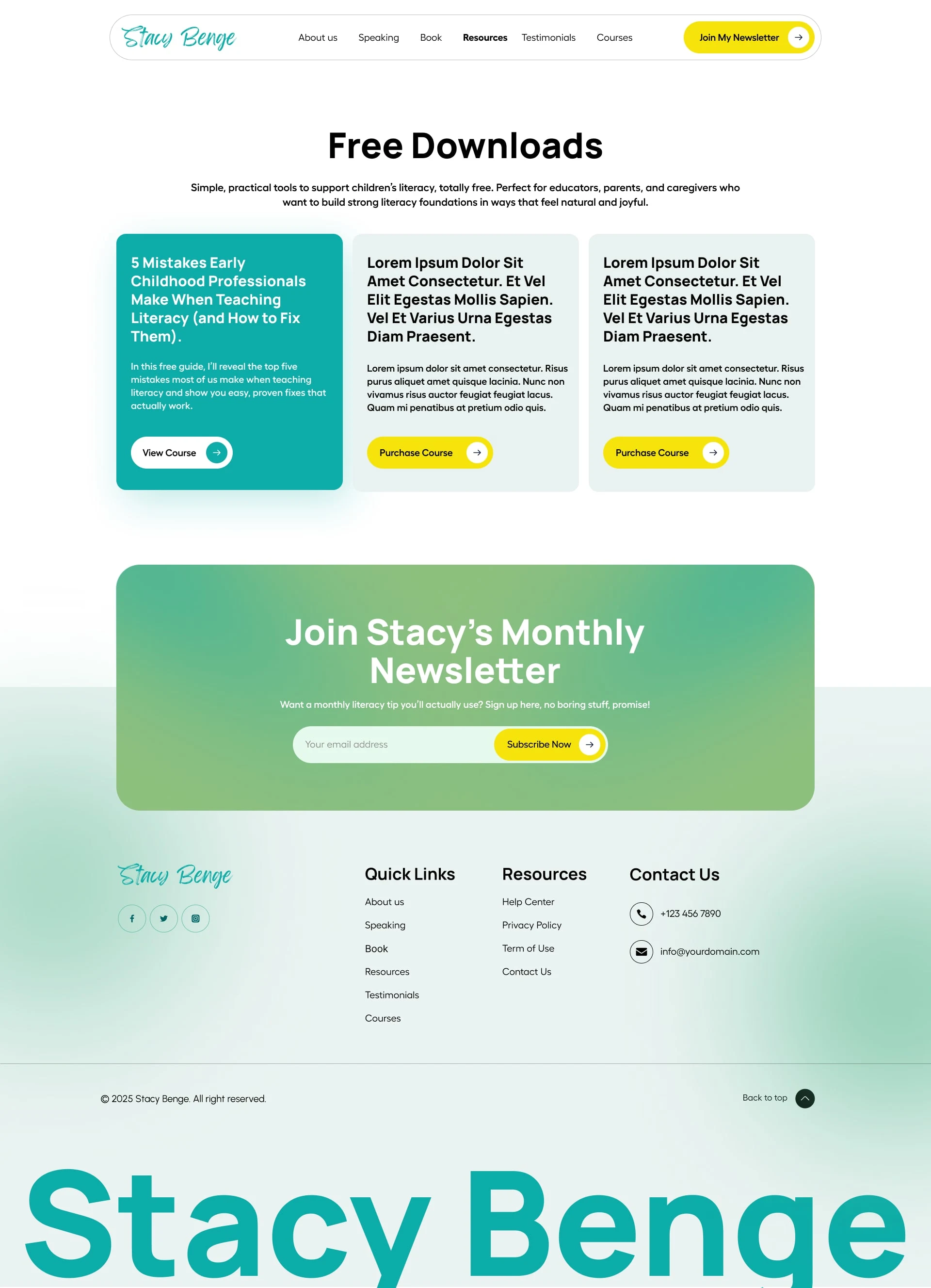 Resources Page