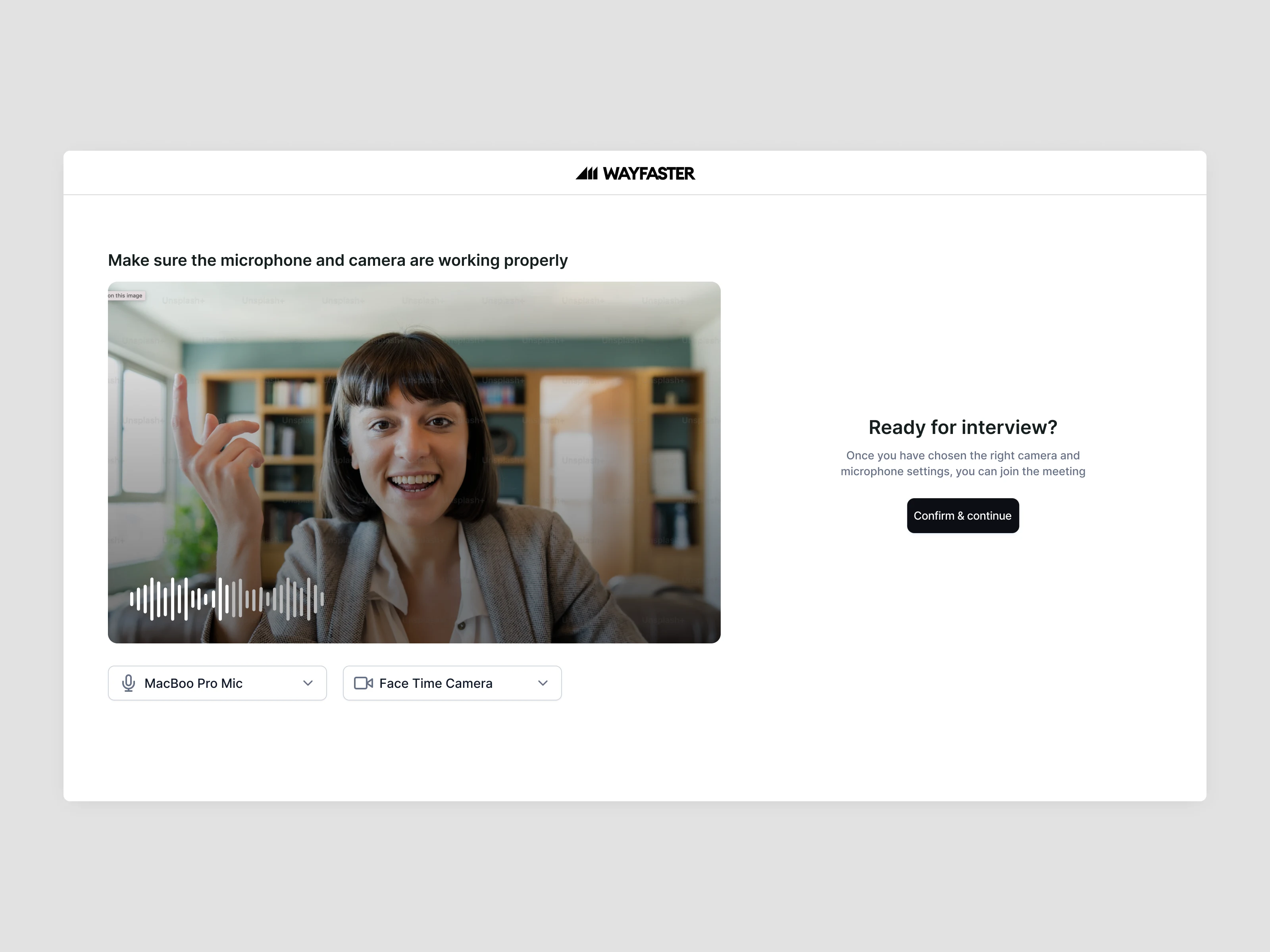 ready for interview screen