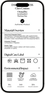 More information on a product in the Digital Product Passport