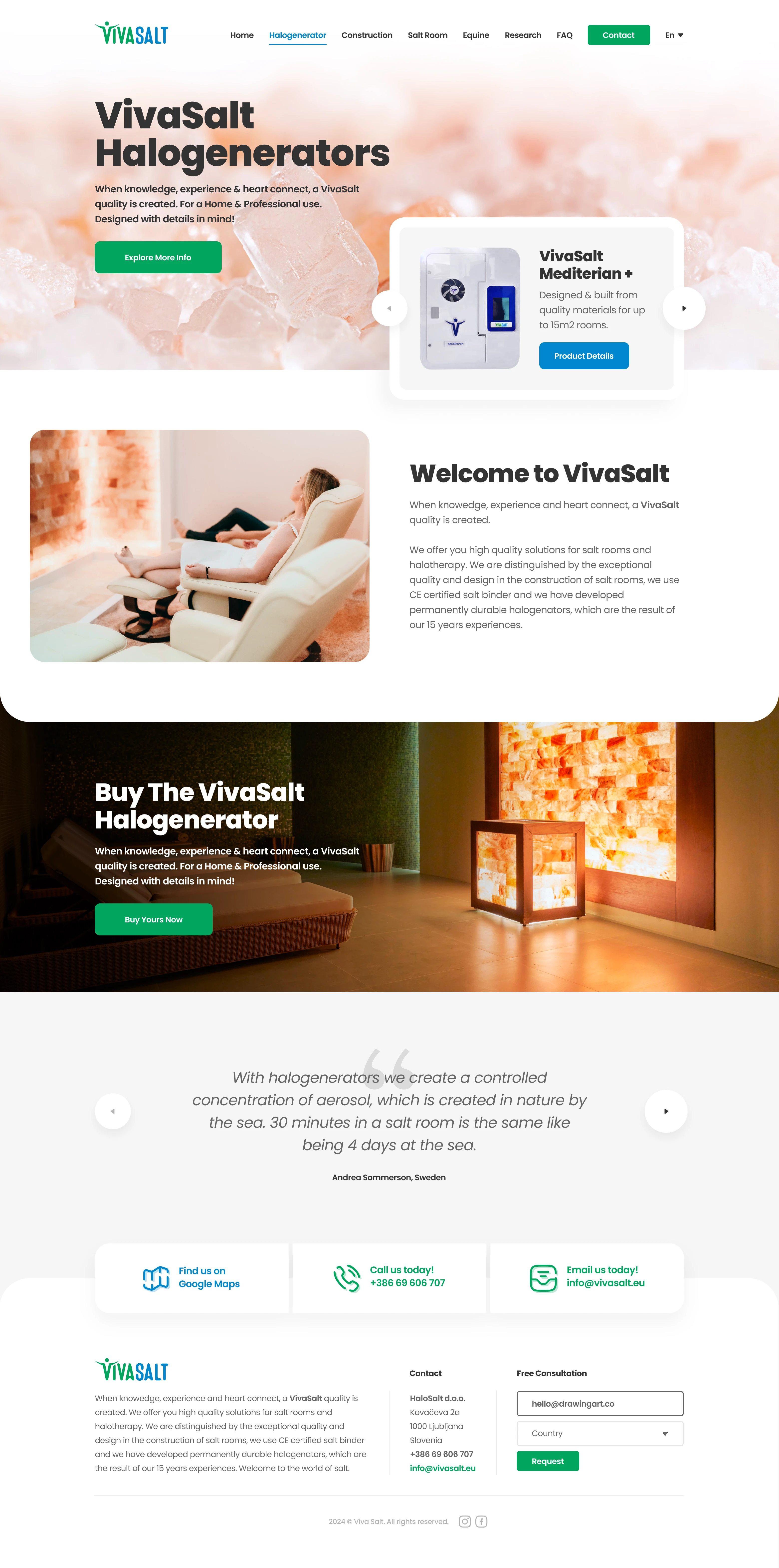 VivaSalt Homepage