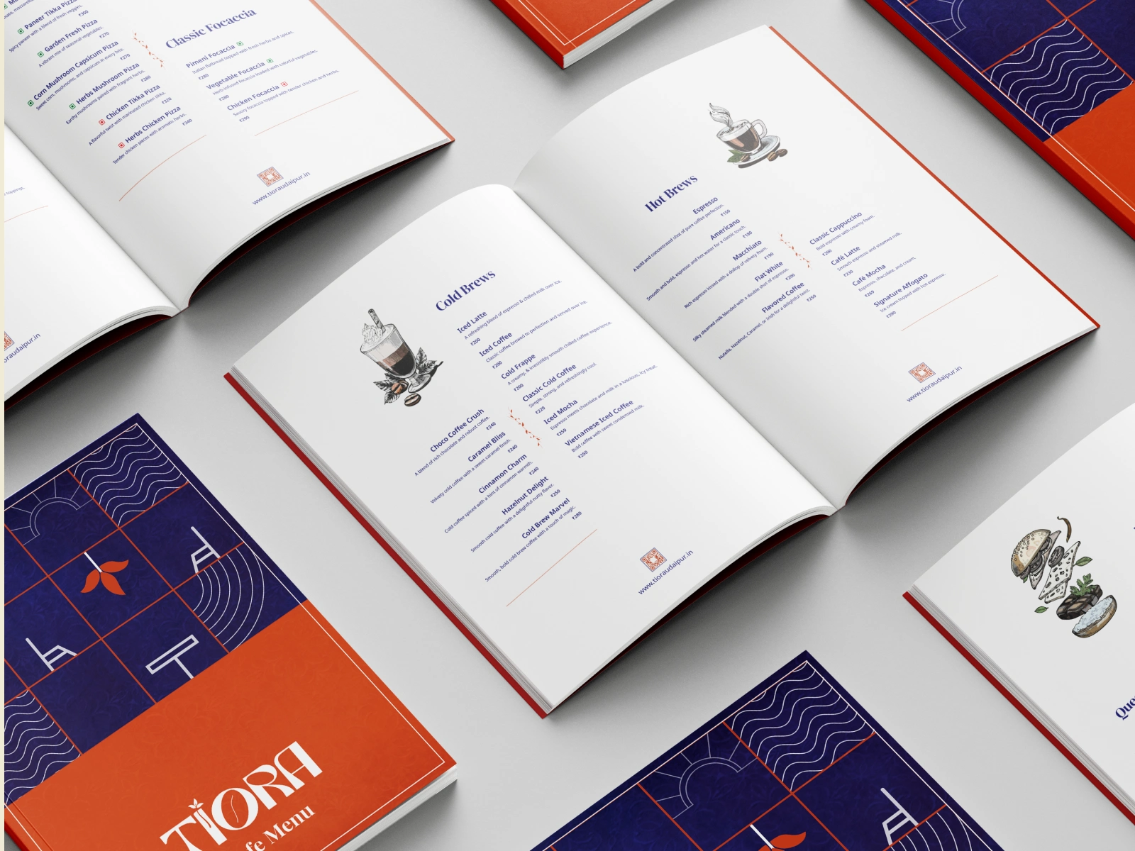 A clean editorial menu system that enhances the dining experience and reinforces Tiora’s storytelling.