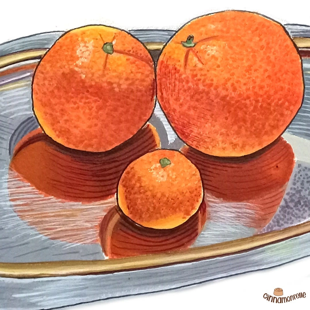 .Observational painting done with acrylic paint, gouache, and fineliner pens.