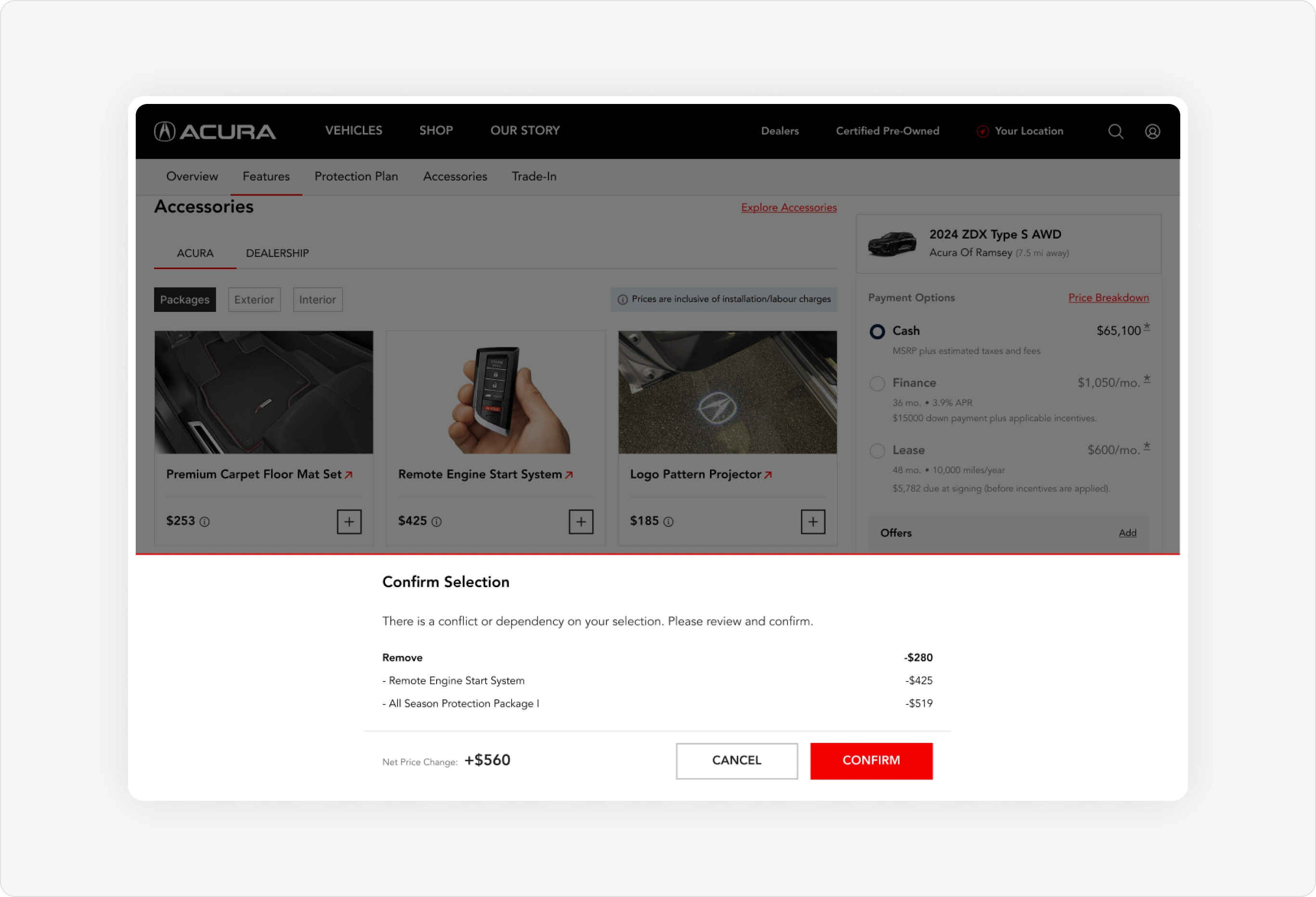 Change Accessories Package
