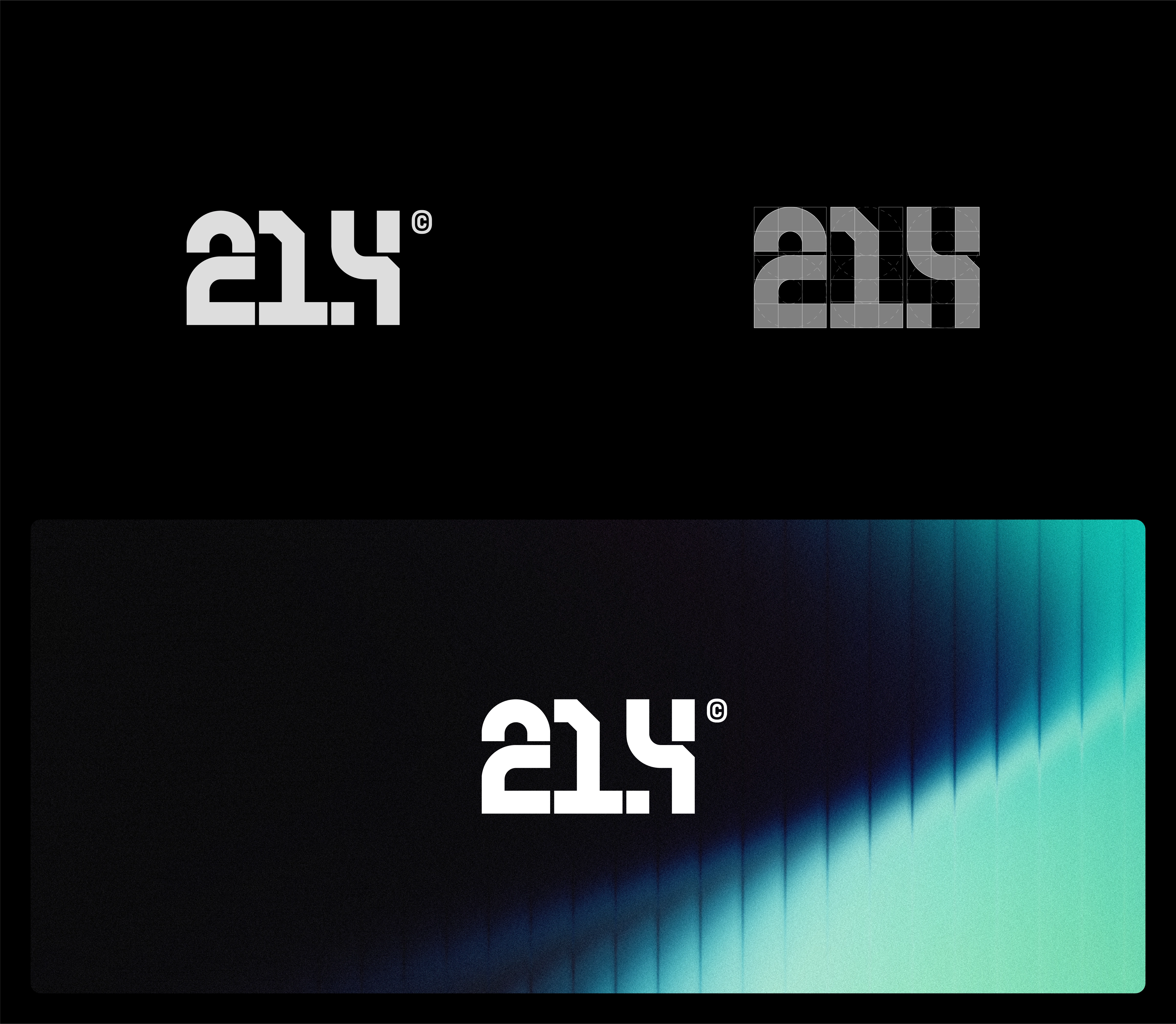 Logo iteration for 21 Punkt 4, a financial GmbH based in Germany.
