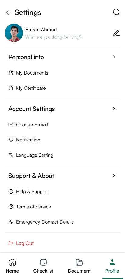 Profile Page