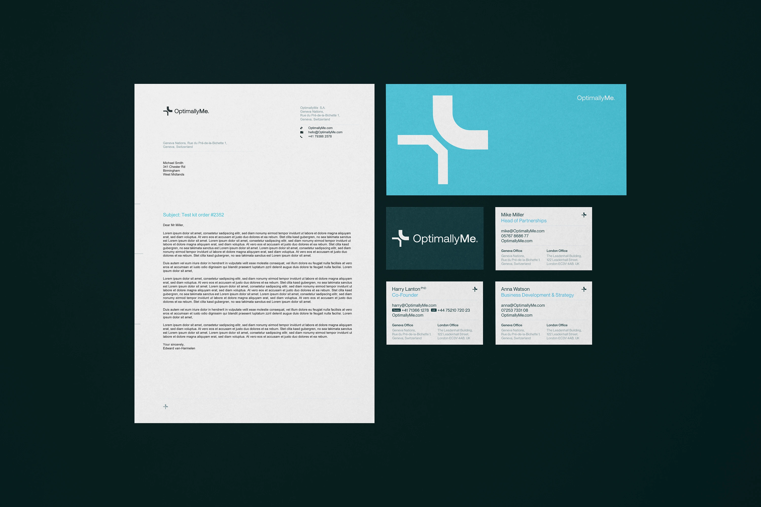 Business stationery