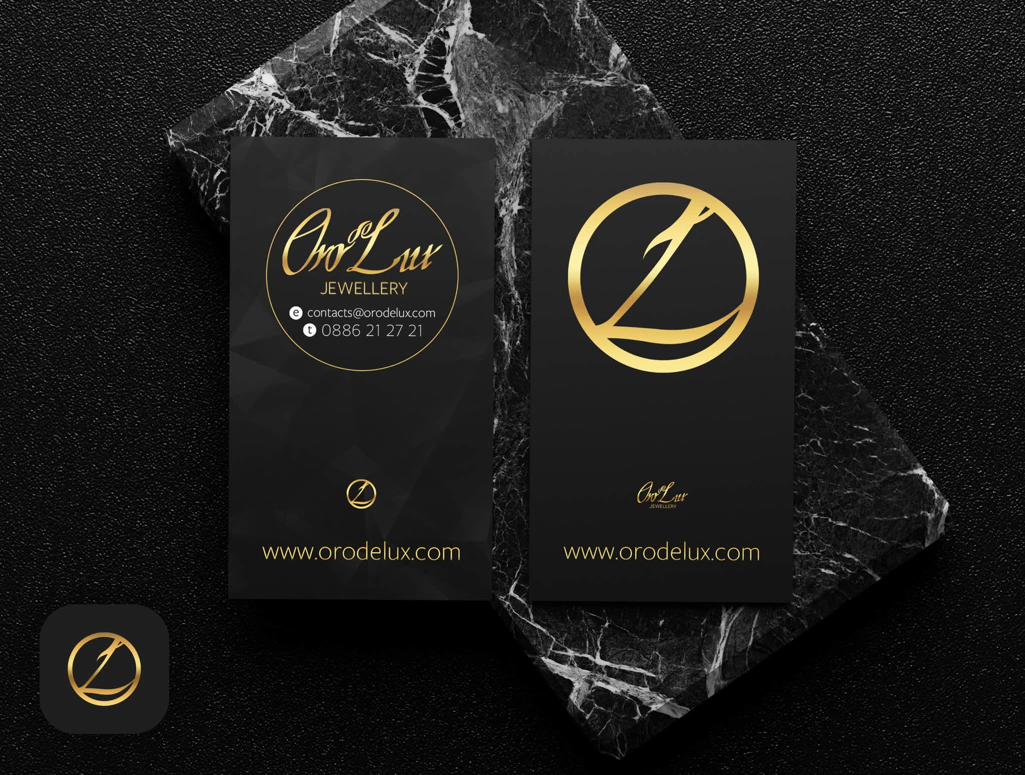 Vertical Business Card Design
