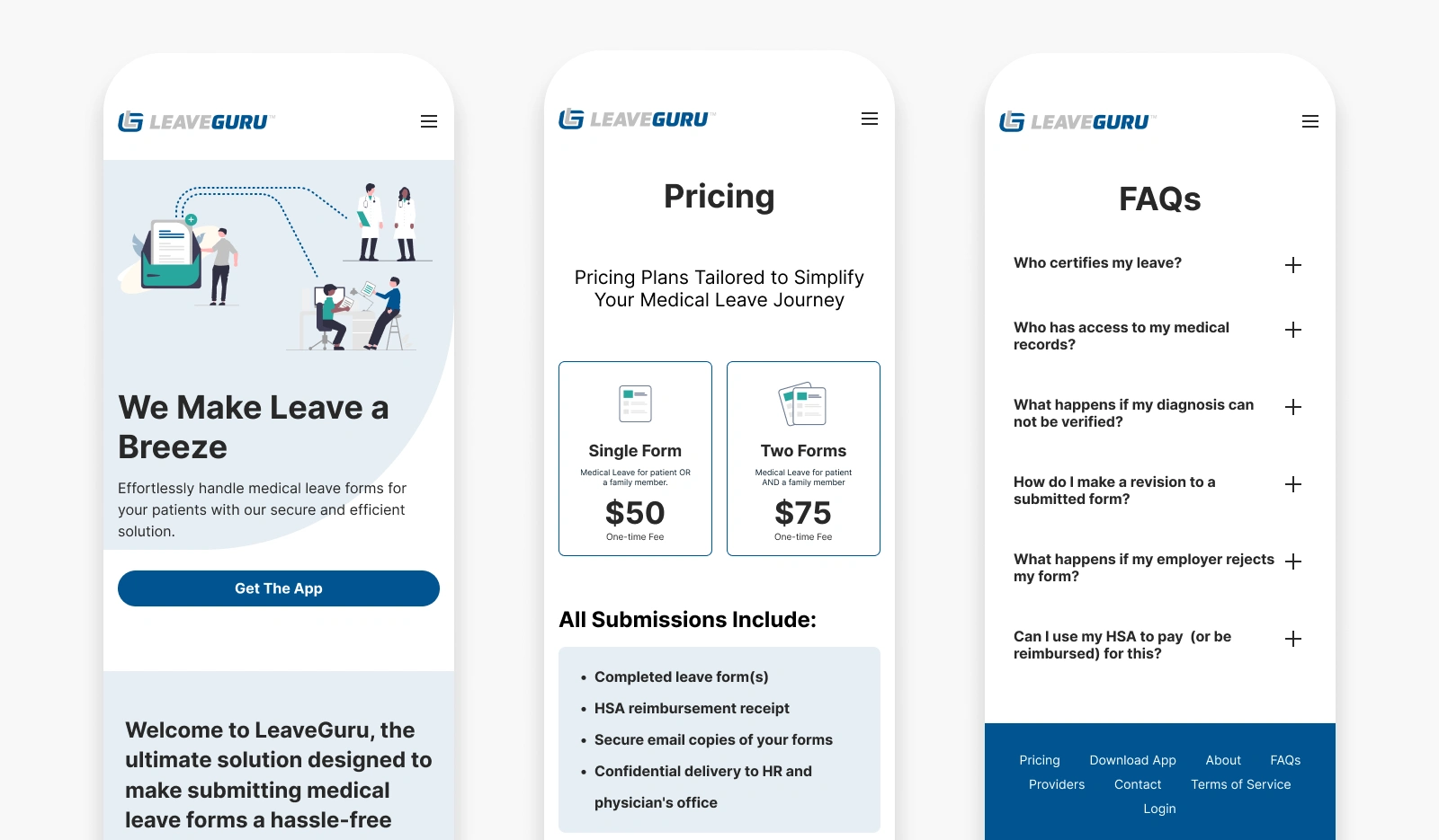 Mobile Visions of website