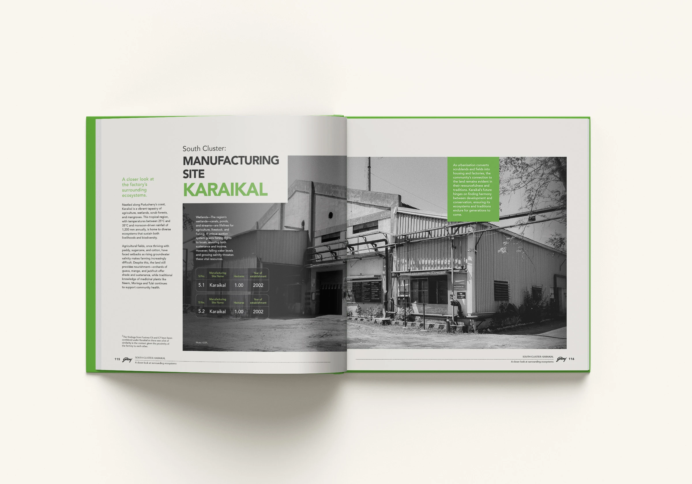 Site Locations Page Layout