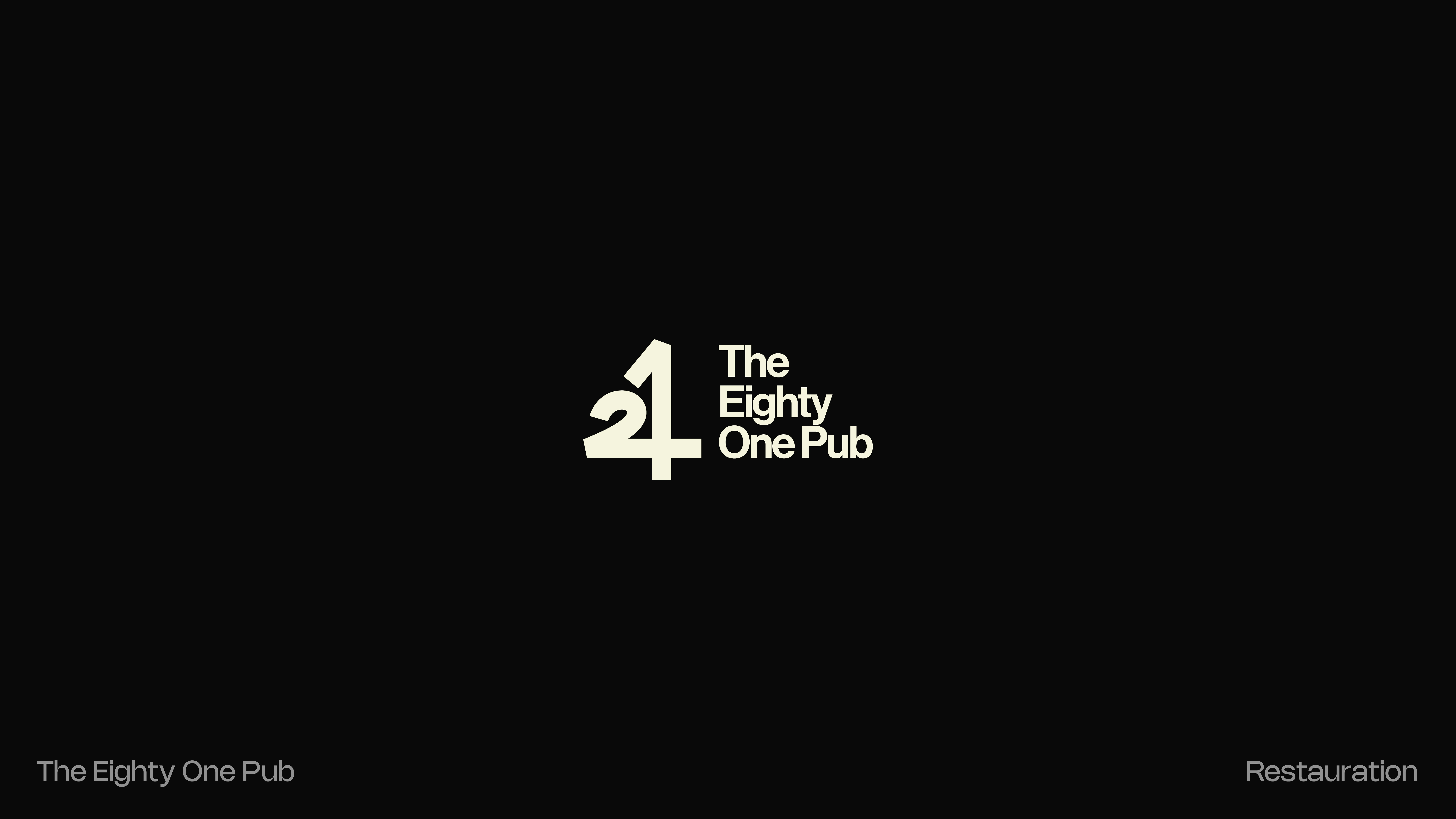 421 and EIGHTY ONE in english - A pub and restaurant