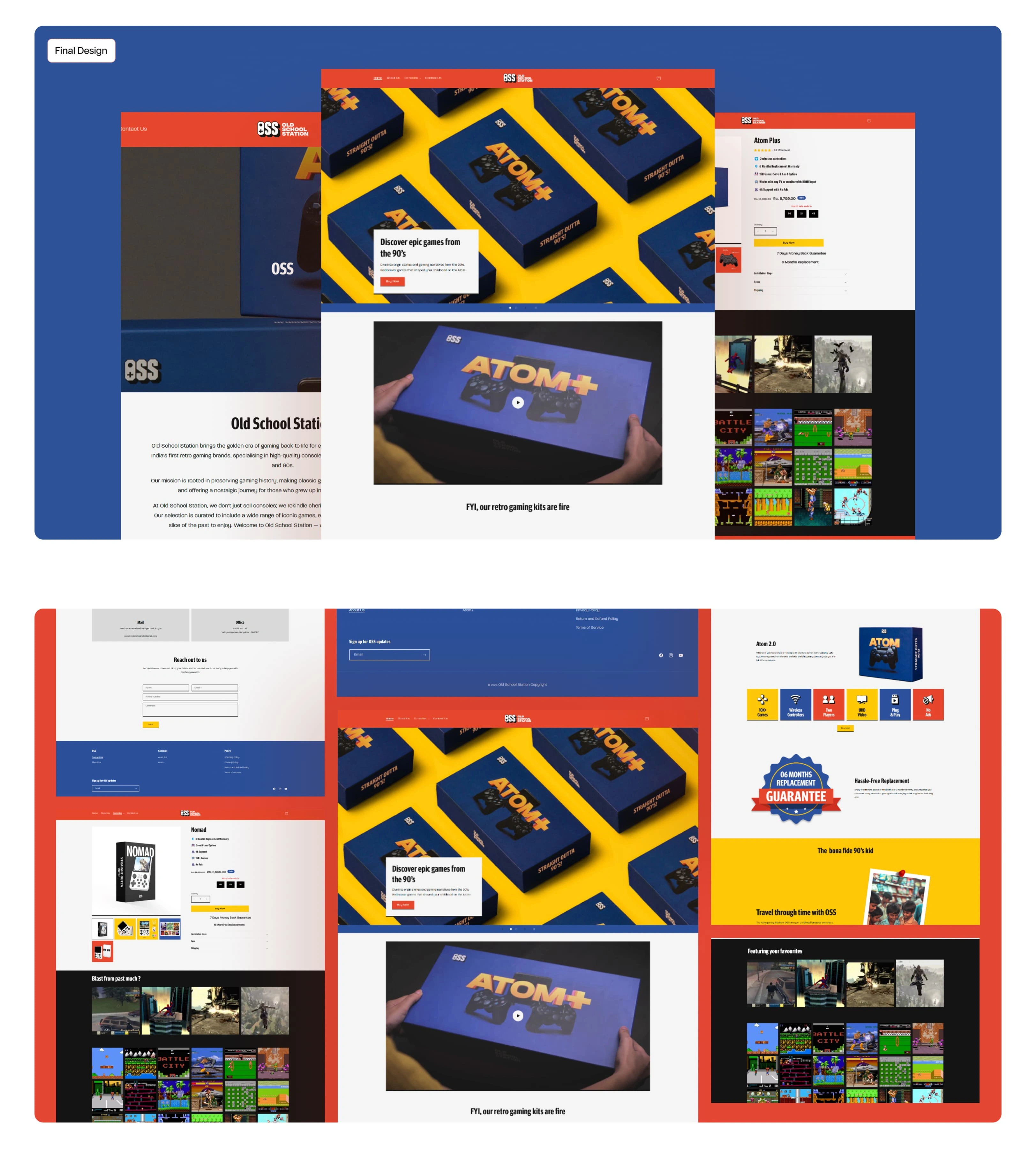 UI SAMPLES & FINAL DESIGN