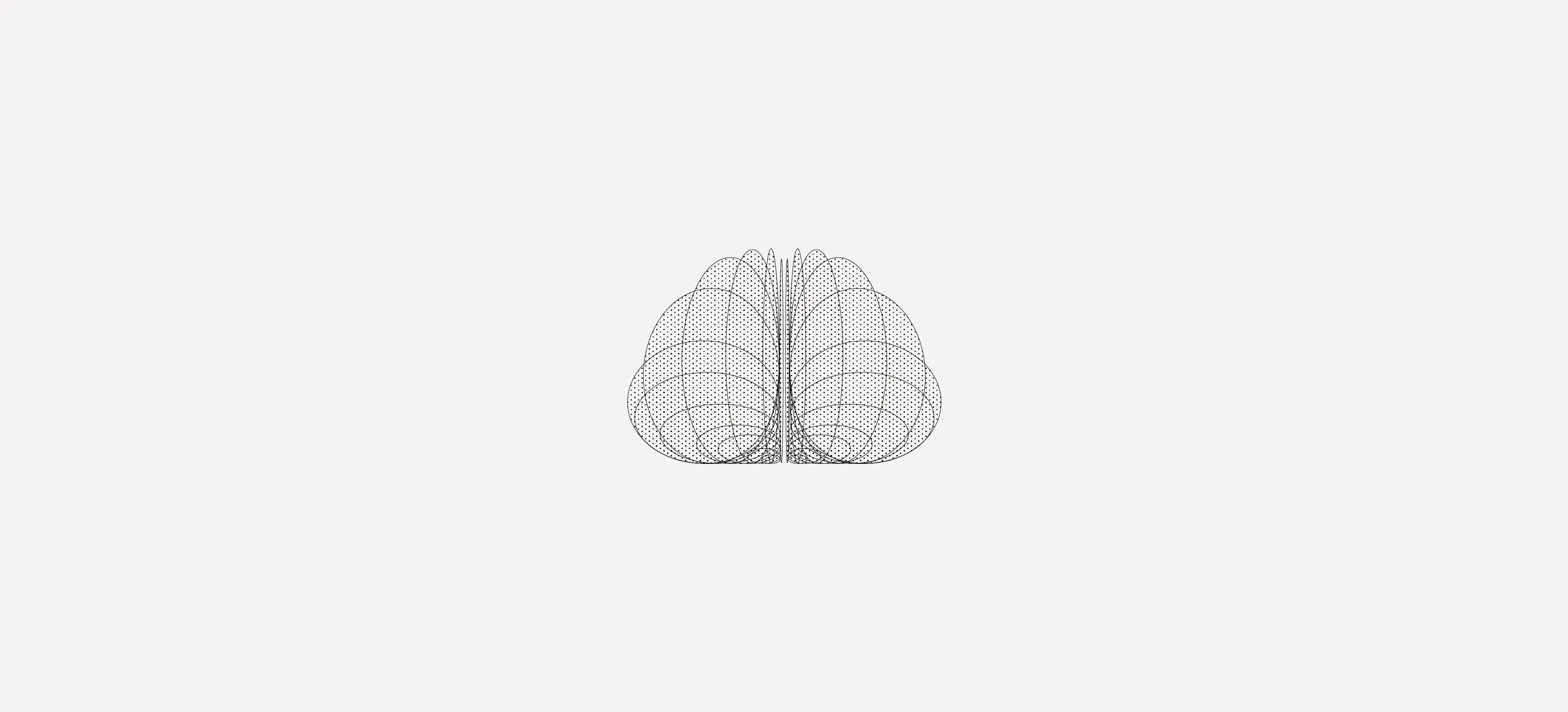 One of the logo concepts for a neuroscience company in the USA, based on the idea of the brain and parametric geometry.