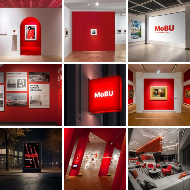 Grid Moodboard of MoBU