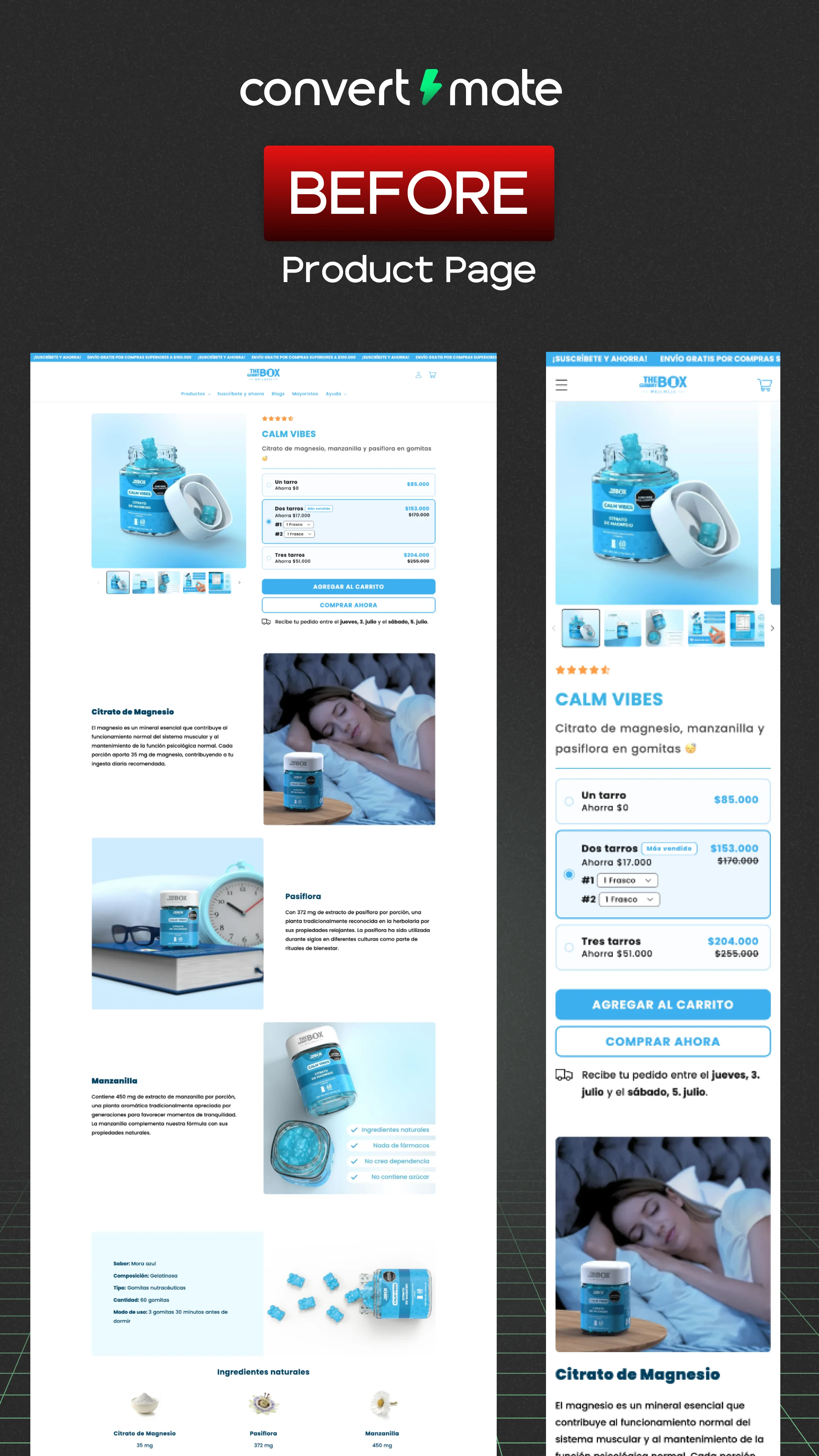 Before - PDP - The Gummy Box