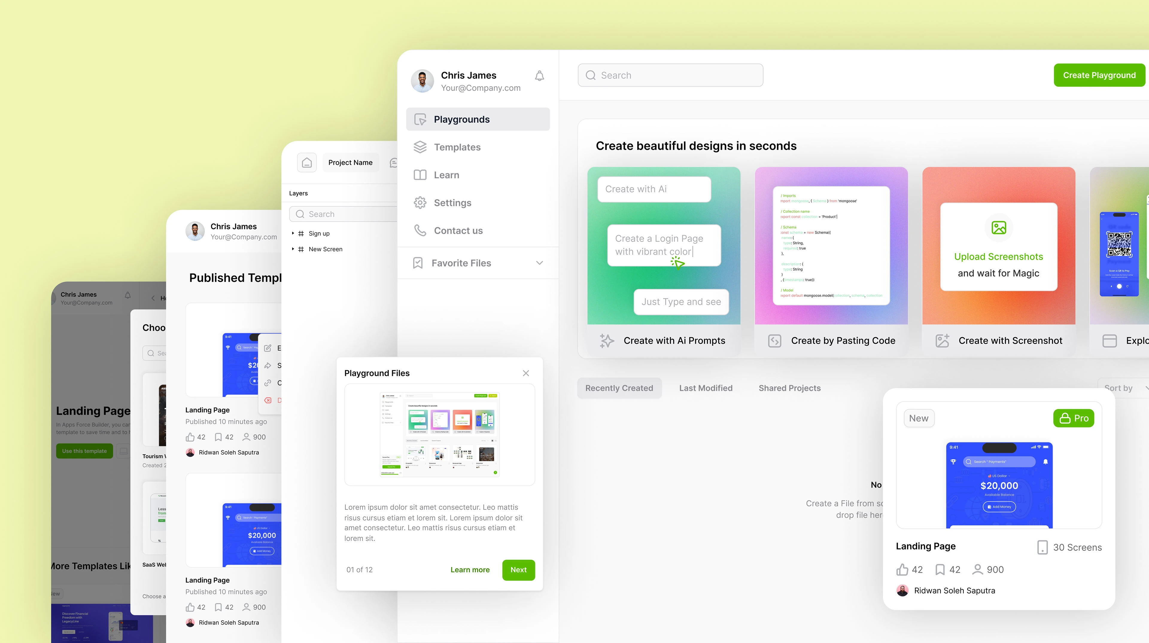 Design Mockups