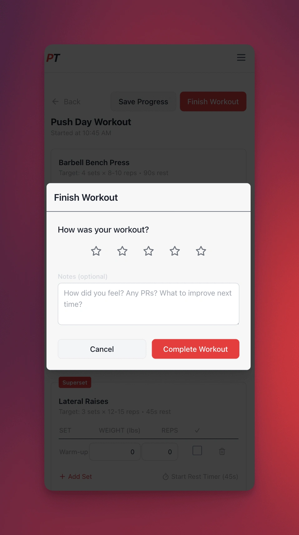Results Screen
