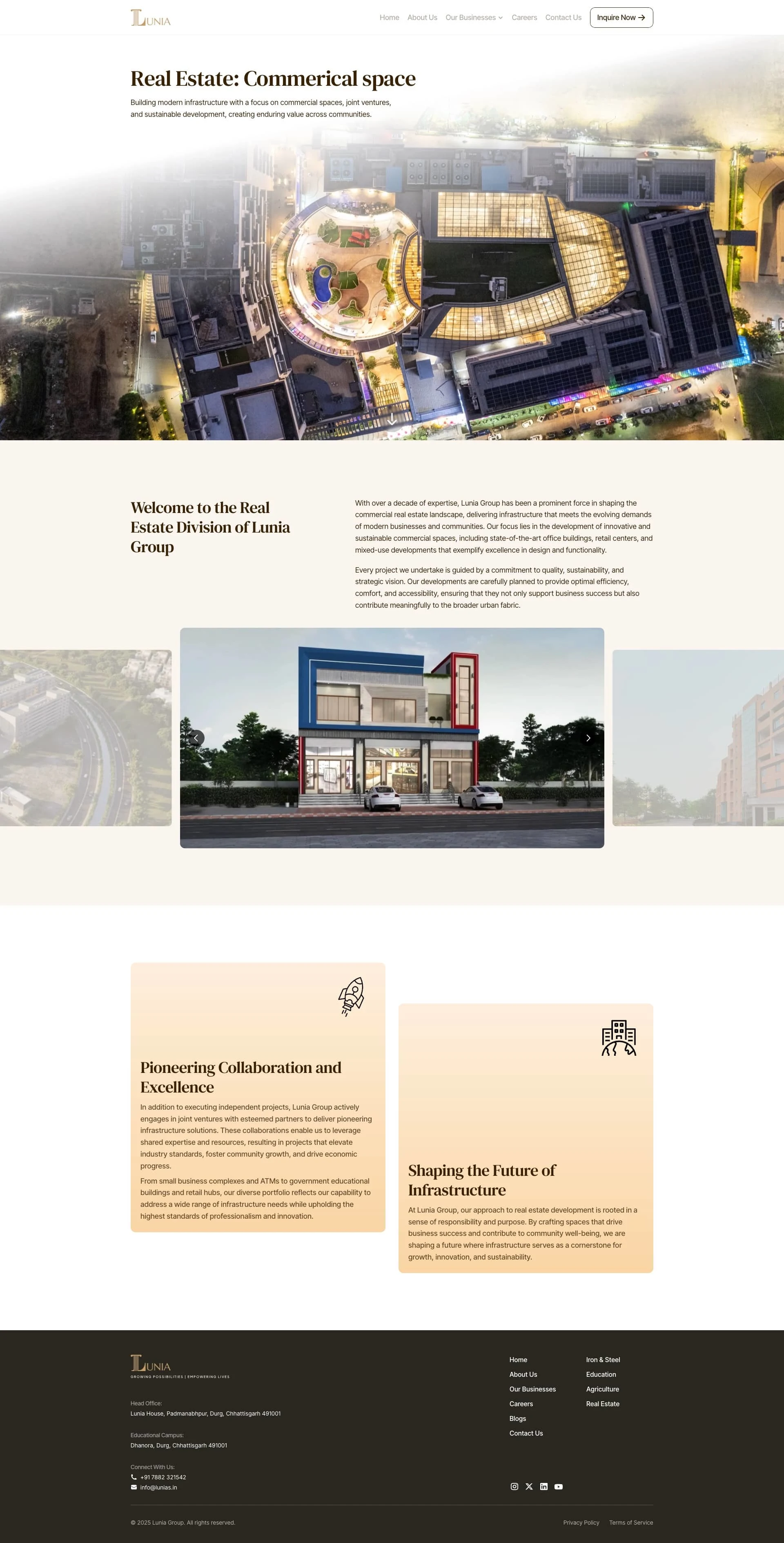 Real Estate Page