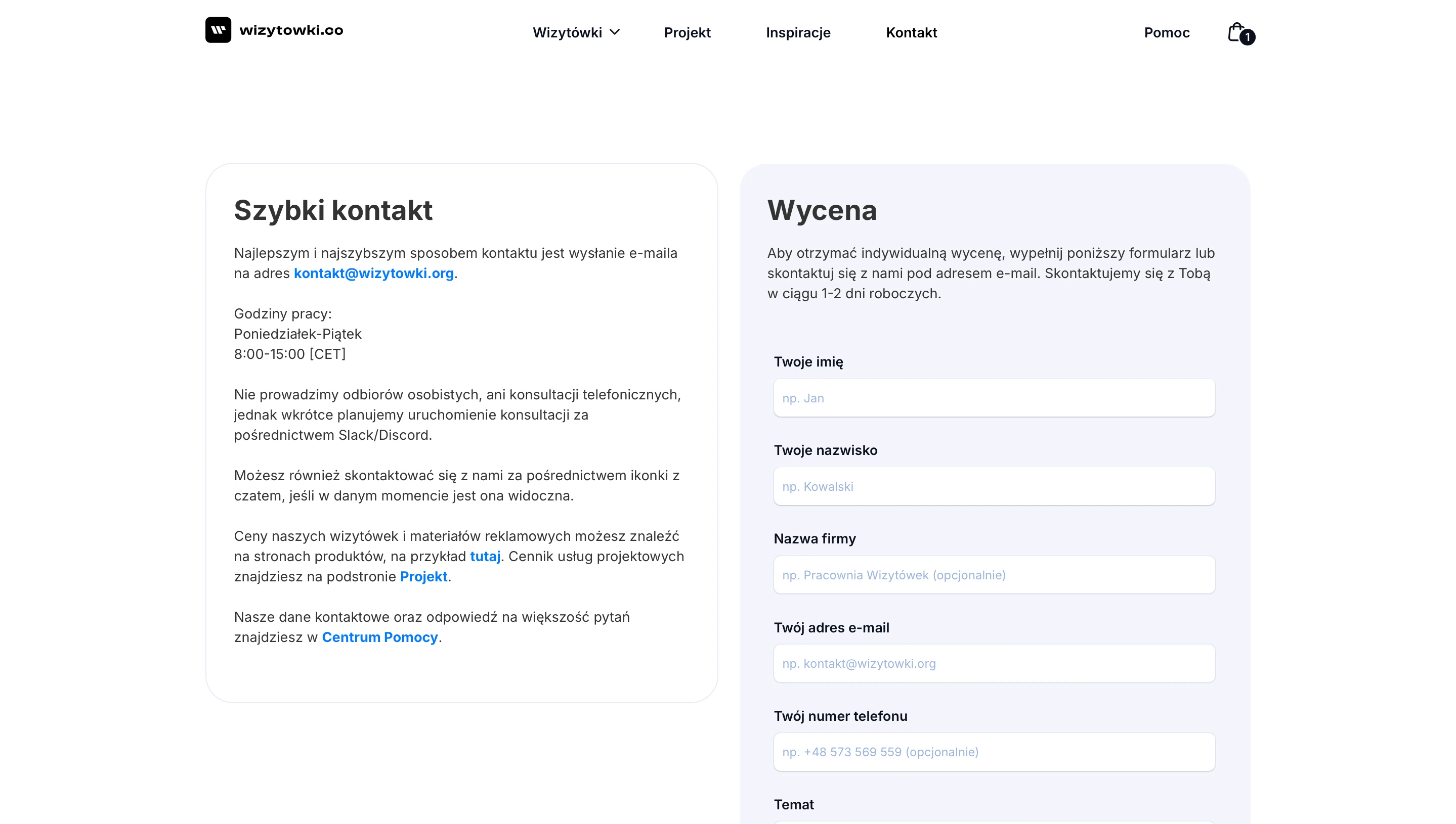 Contact form