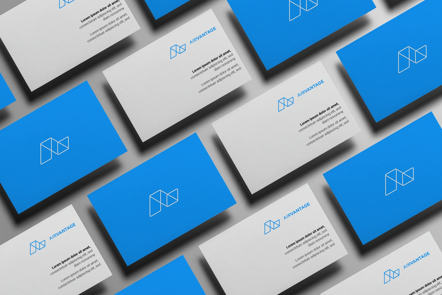 Airvantage logo and business card design