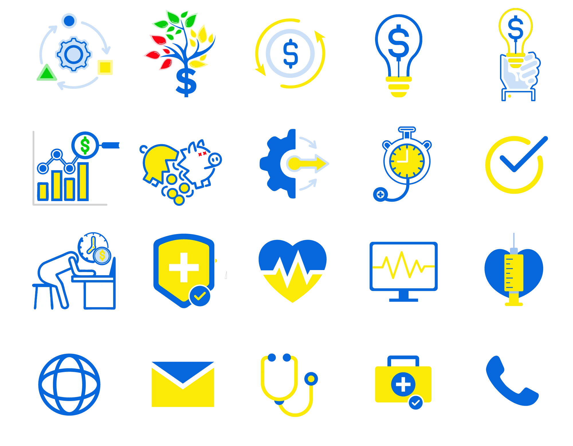 custom iconography that works with brand guidelines and key points