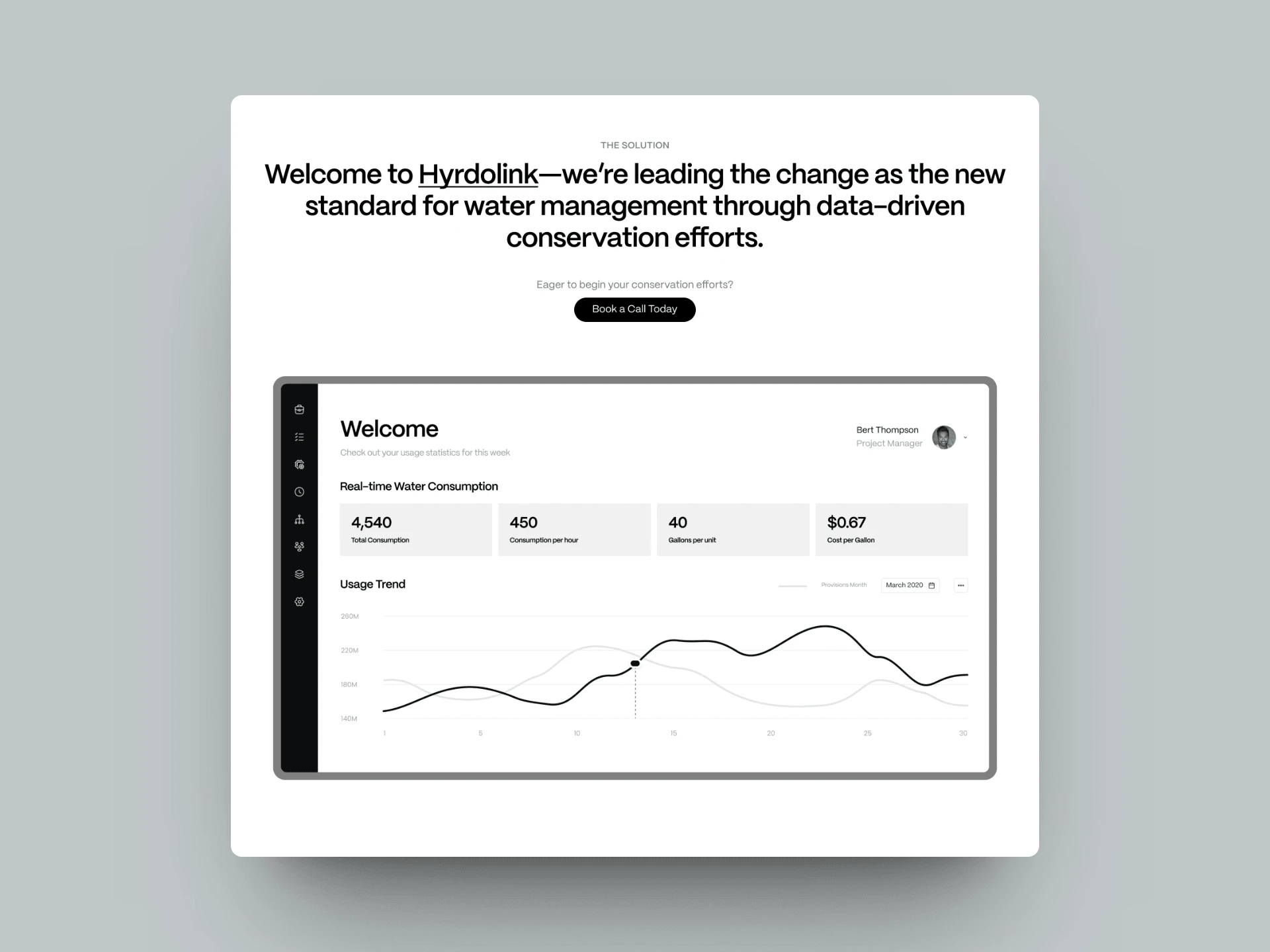 Bold headline for product introduction