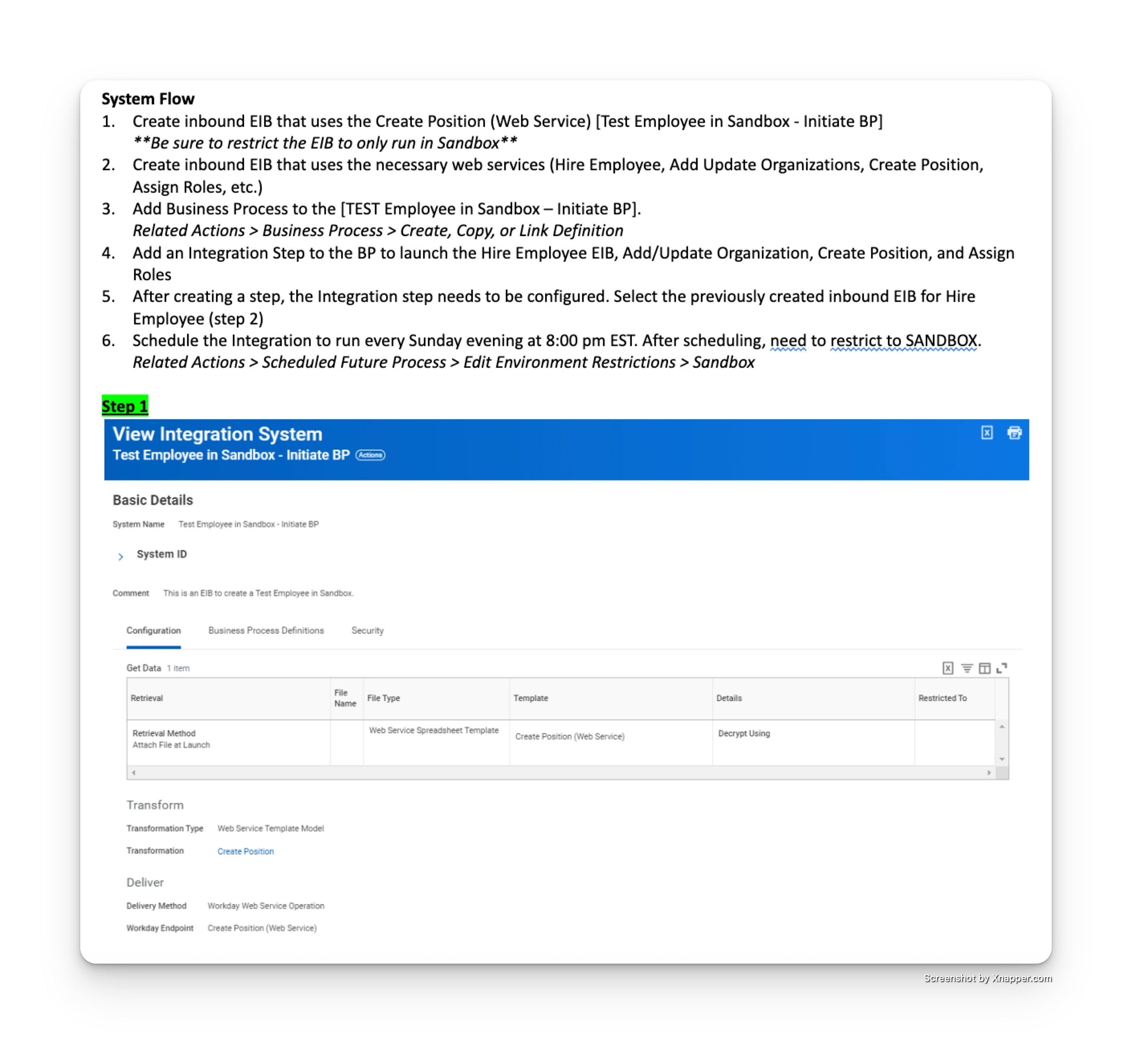 Configuring the Workday integration to automatically recreate demo employees after each sandbox refresh.