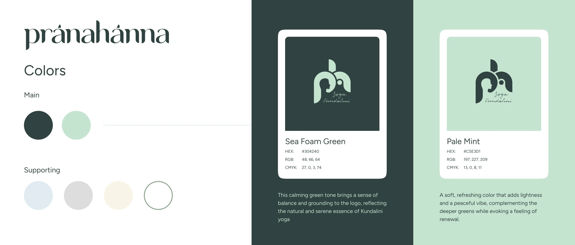 A mix of sea foam green and water mint strikes a perfect balance of calm and excitement, embodying the harmony and spirit of Pranahanna.
