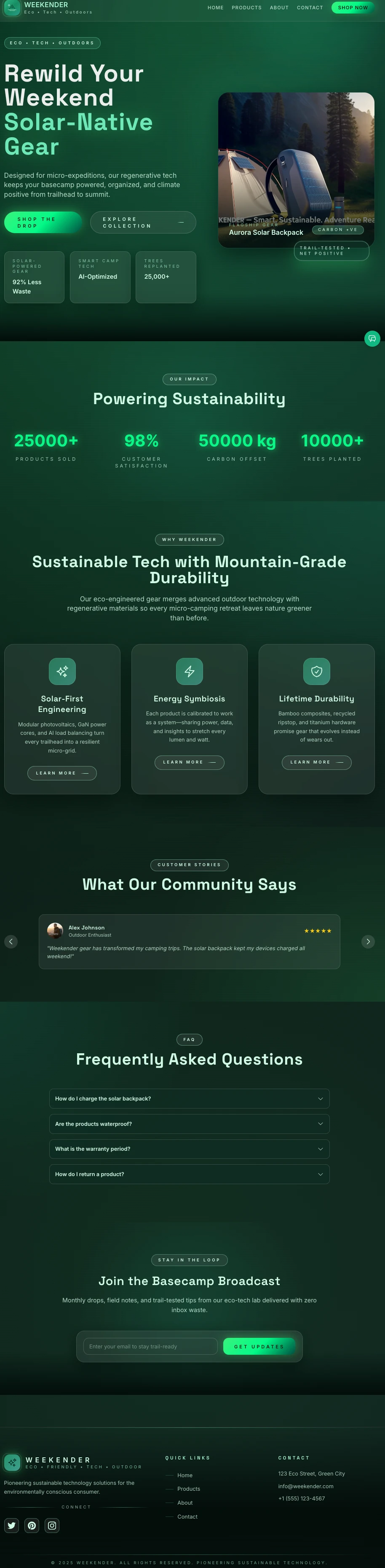 A polished, end-to-end e-commerce prototype ready for live deployment or customization.

