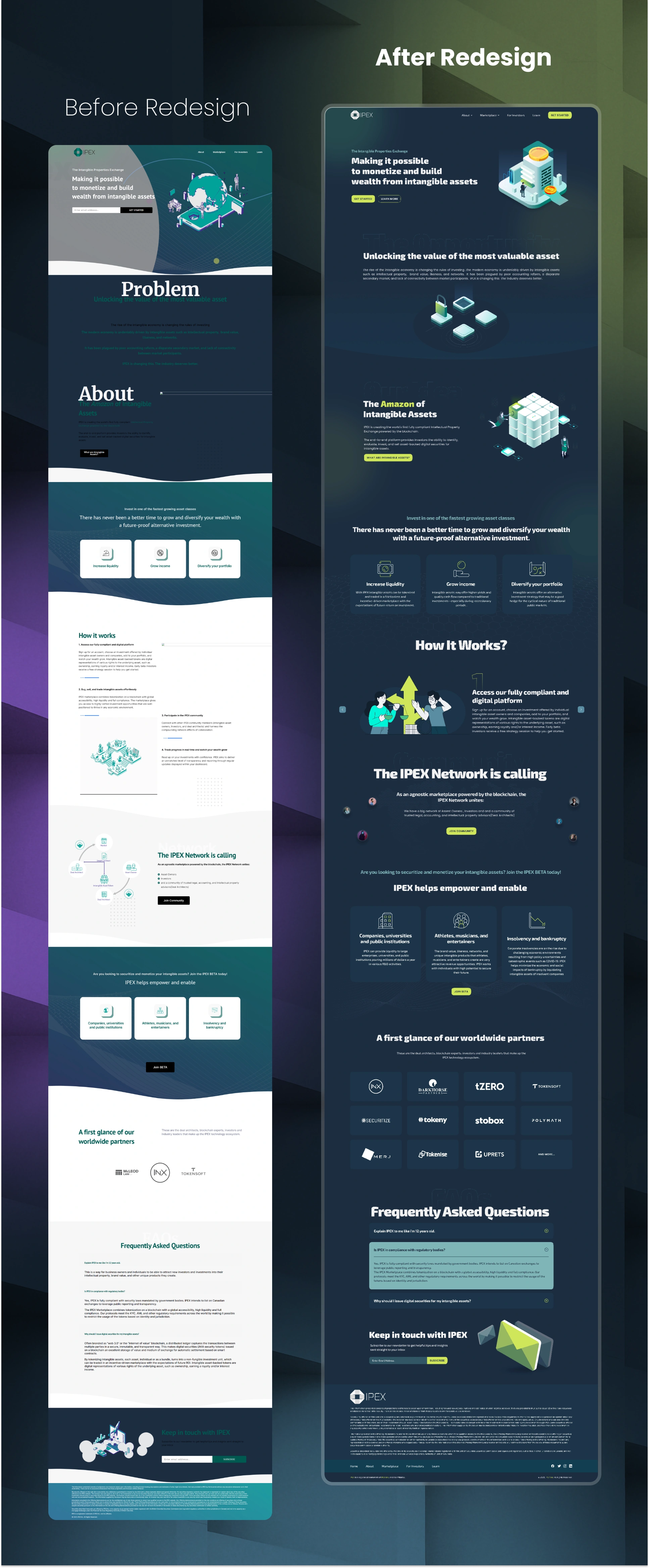 Ipex Befor/After Redesign Process
