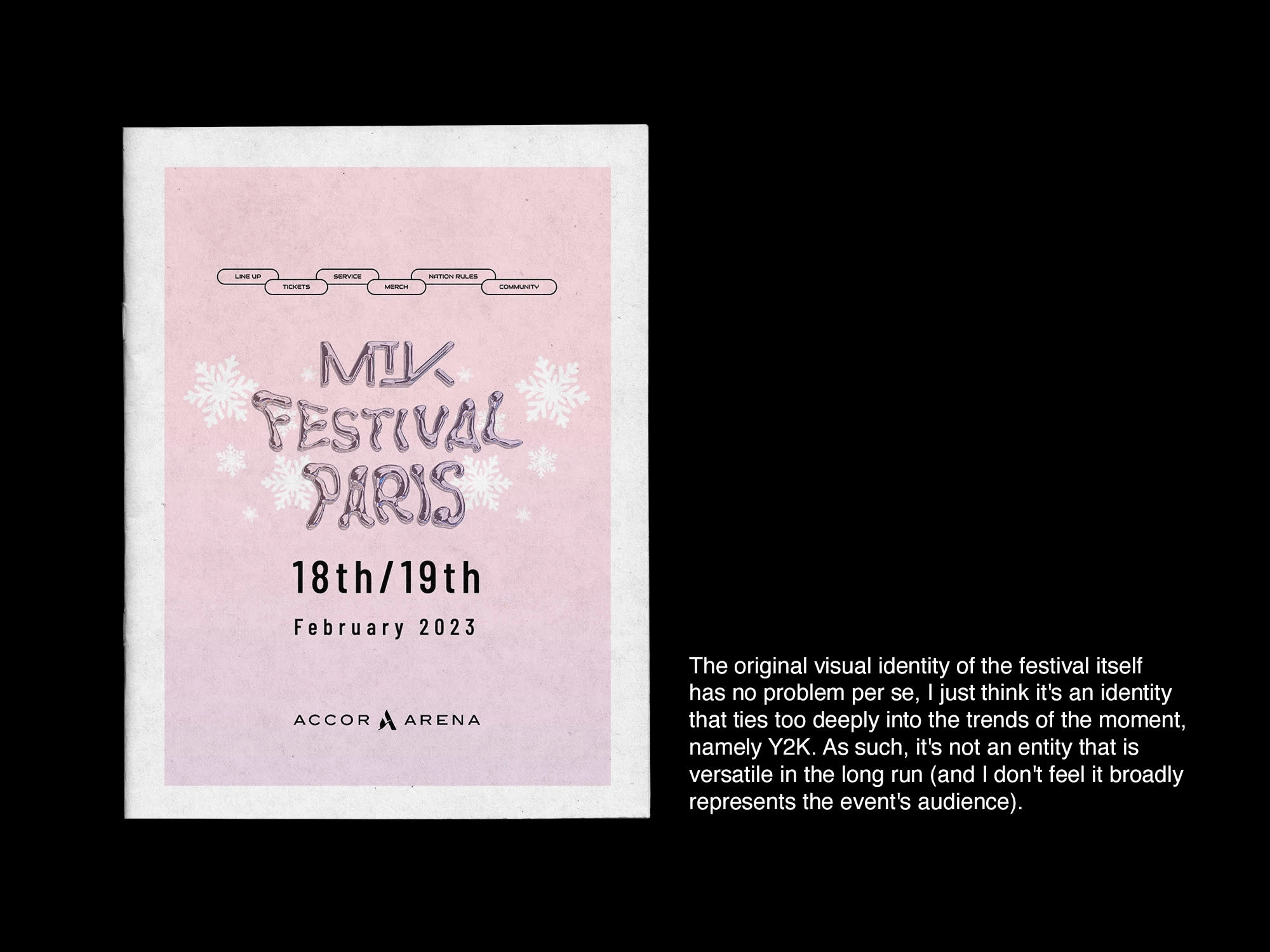 Original identity for the event of this year.
