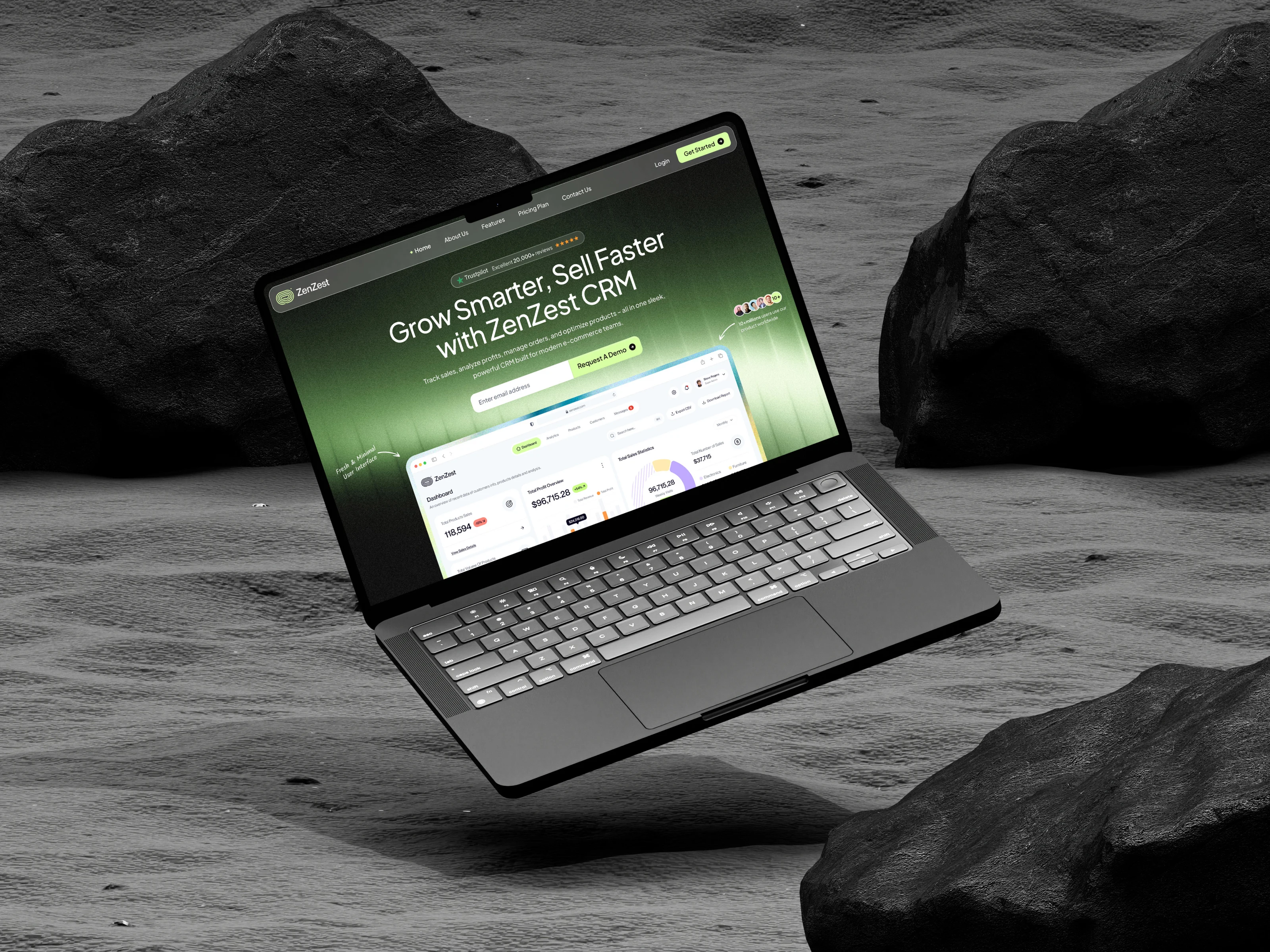 Laptop Mockup For Website