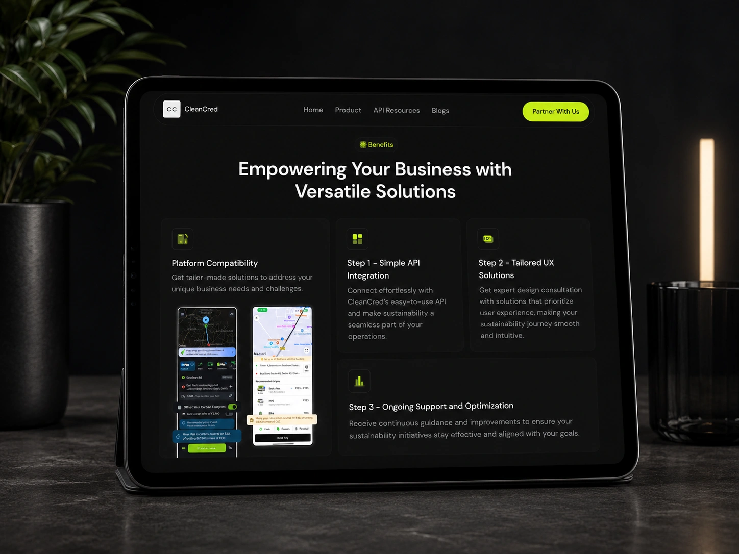 Business Benefits - Home Page