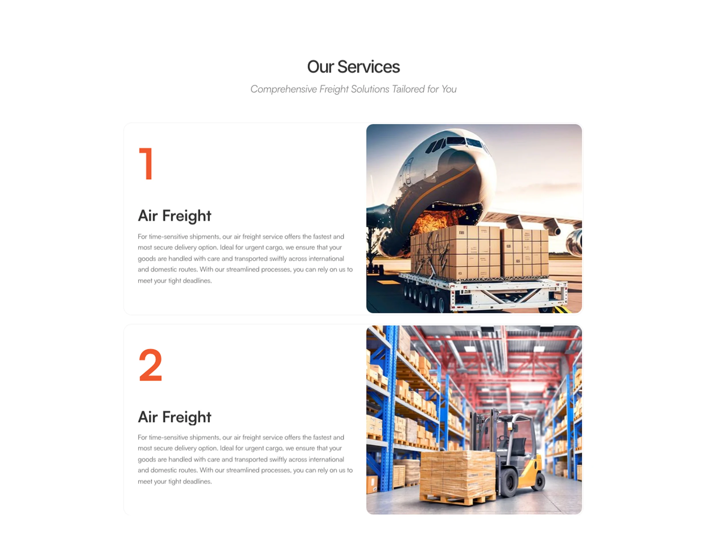 Our service