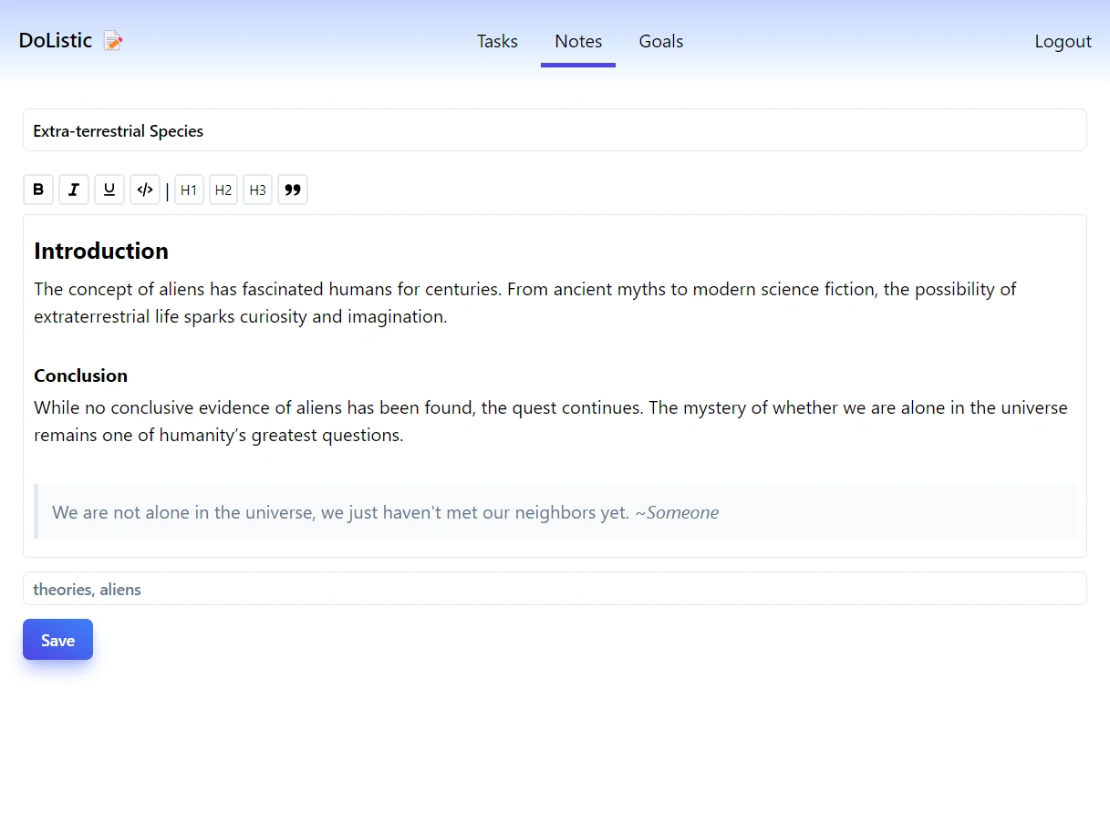 Edit your notes the way you like!