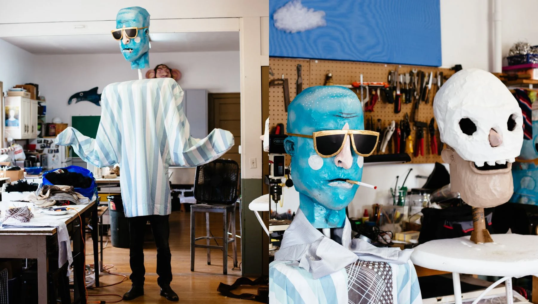 Squallis Puppeteers creating the ATG characters.