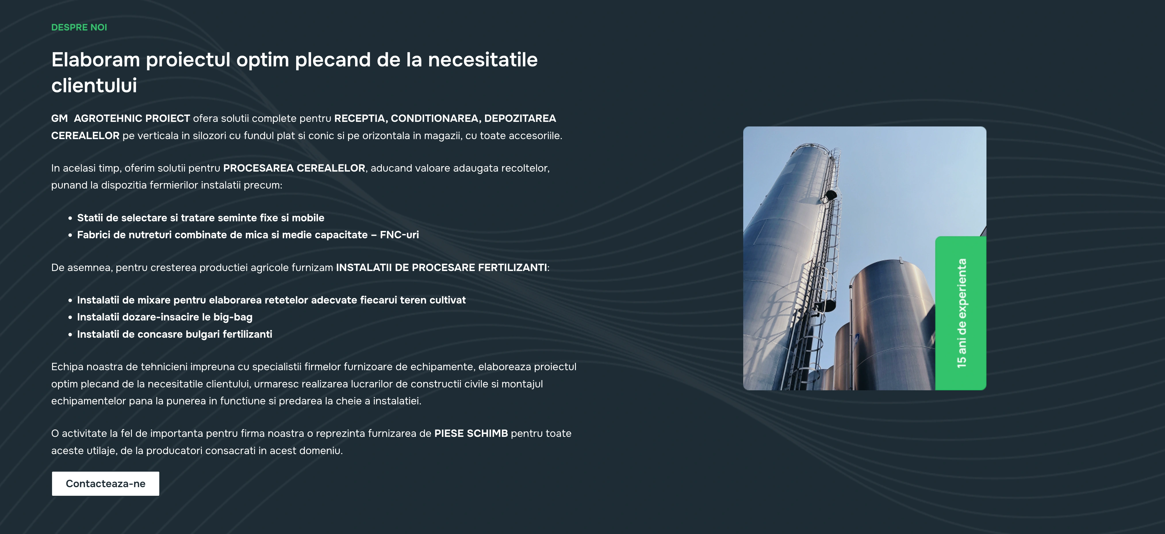 GM Agrotehnic website screenshot