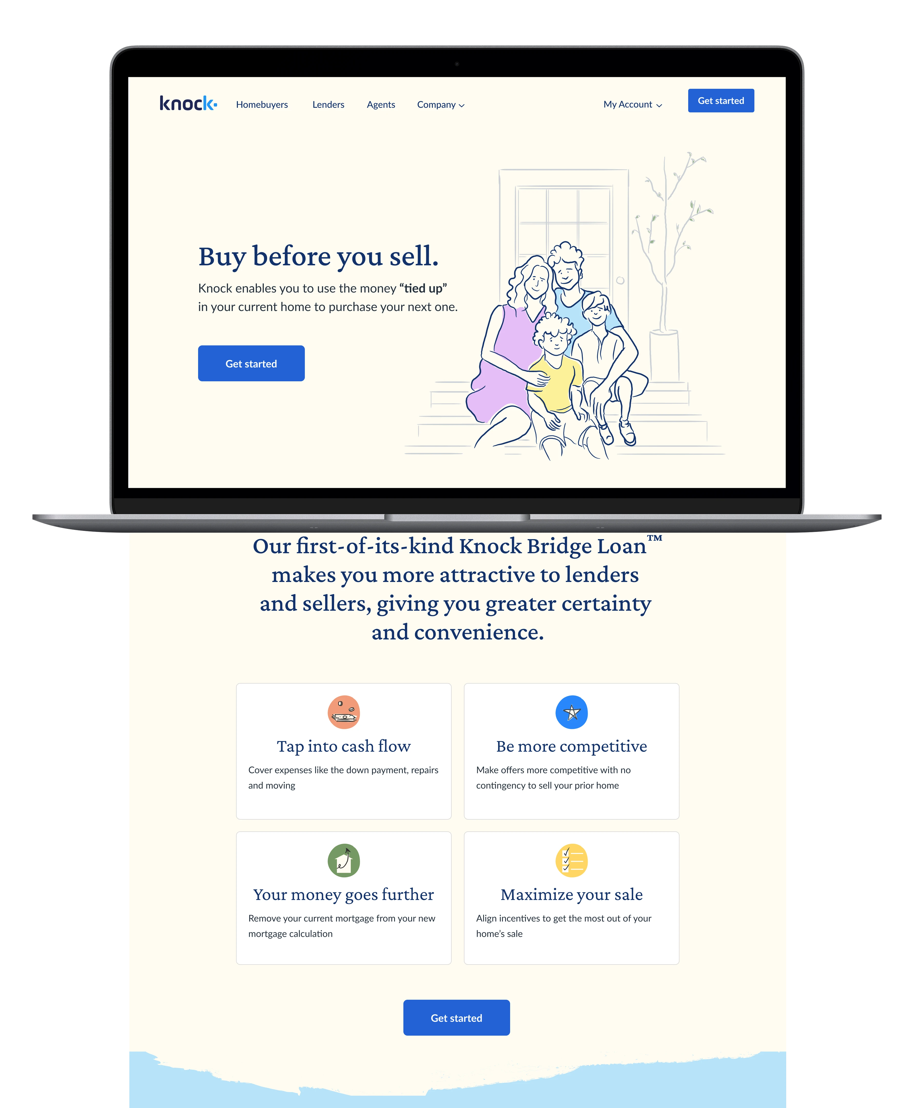 Knock website redesign