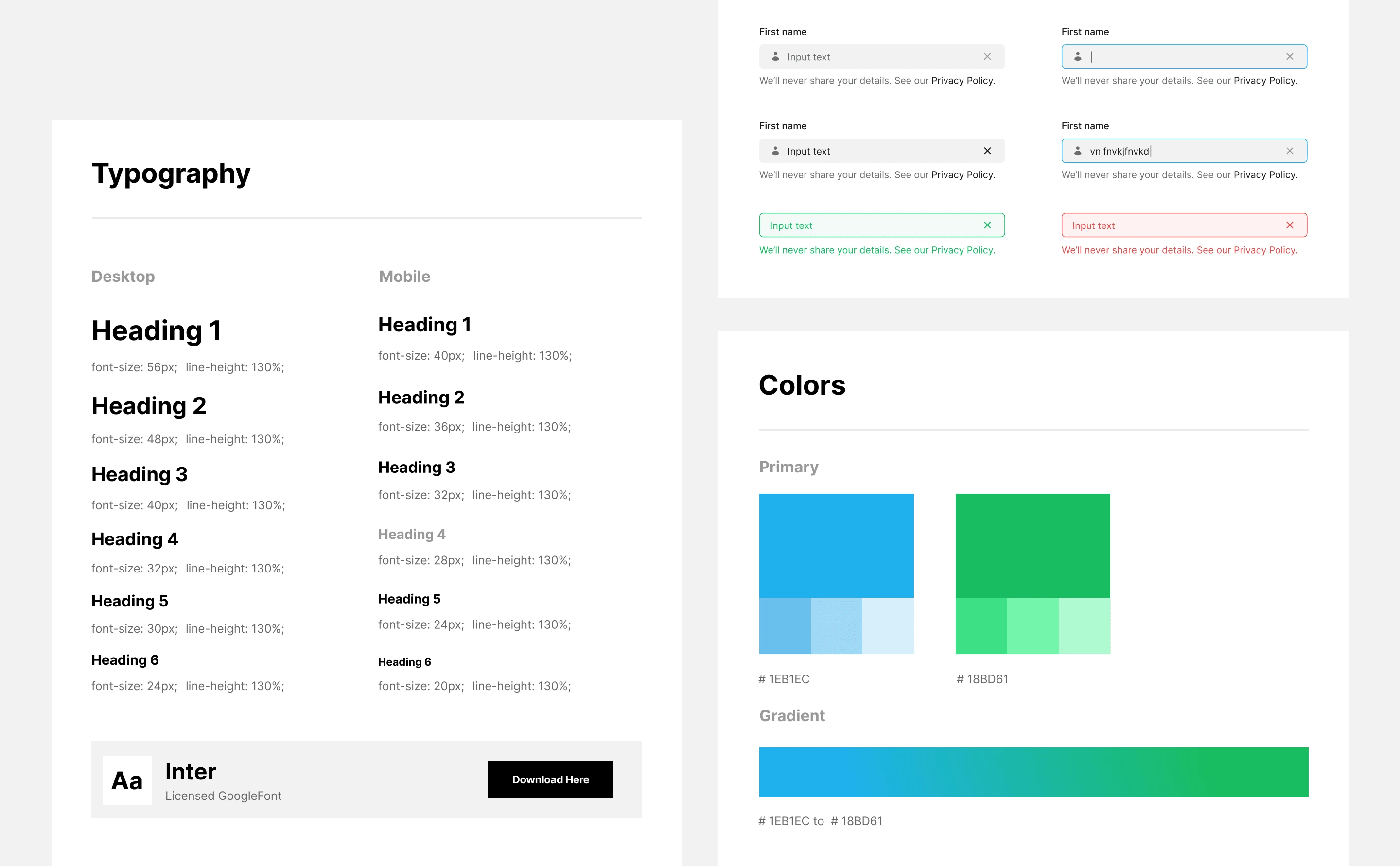 UI Kit Sampe