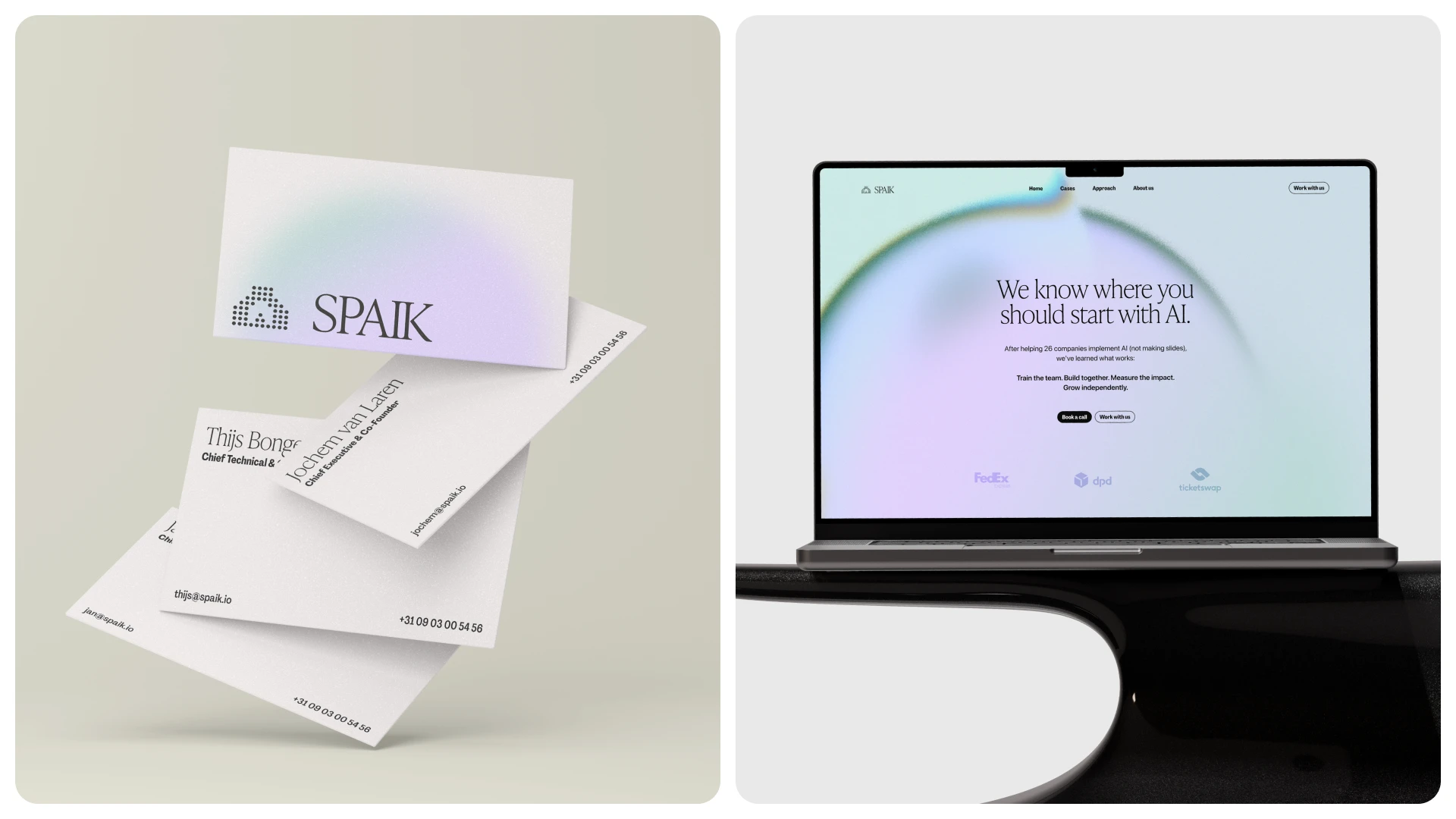 Business Cards - Website landing
