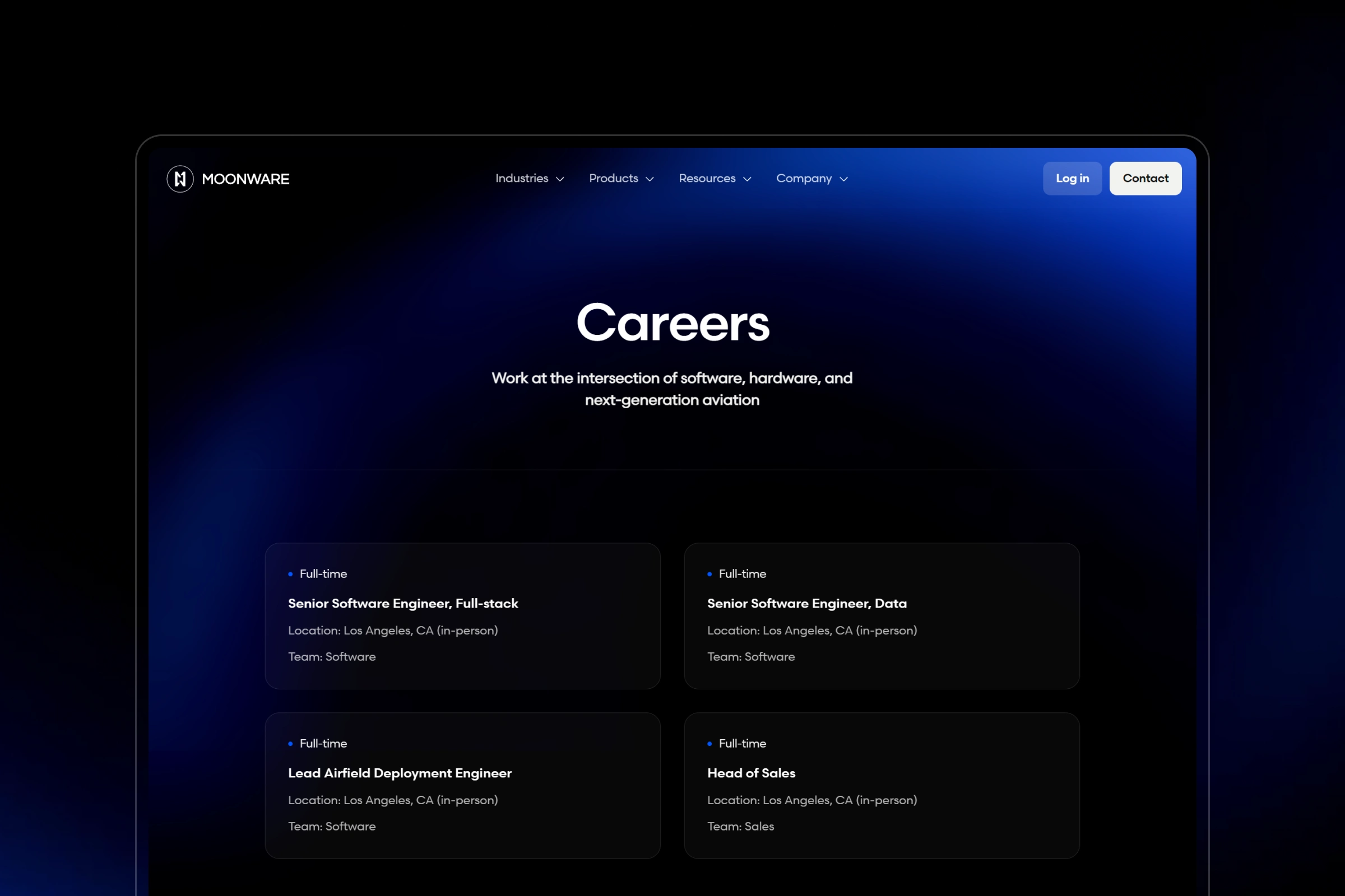 Careers page