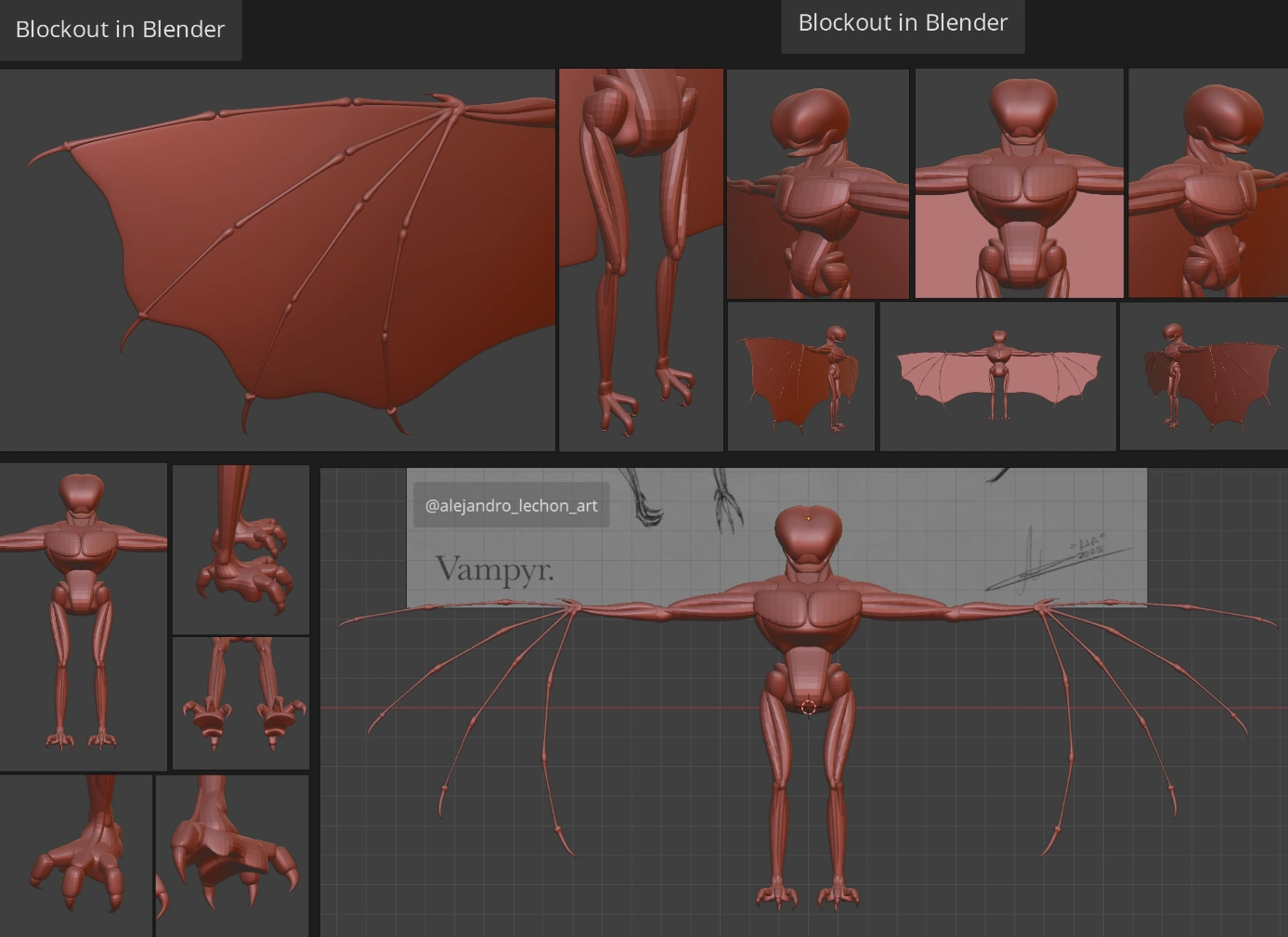 Blockout in Blender.
