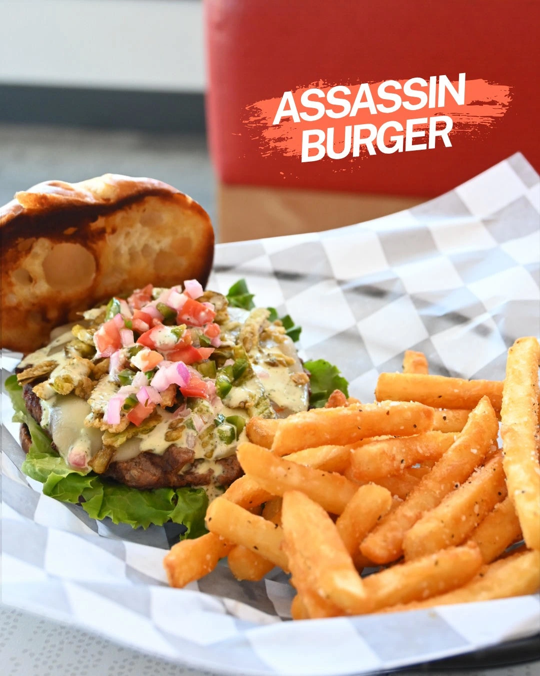 Assassin Burger
Captured styled food photography to highlight specialty menu items for digital and in-store promotion.