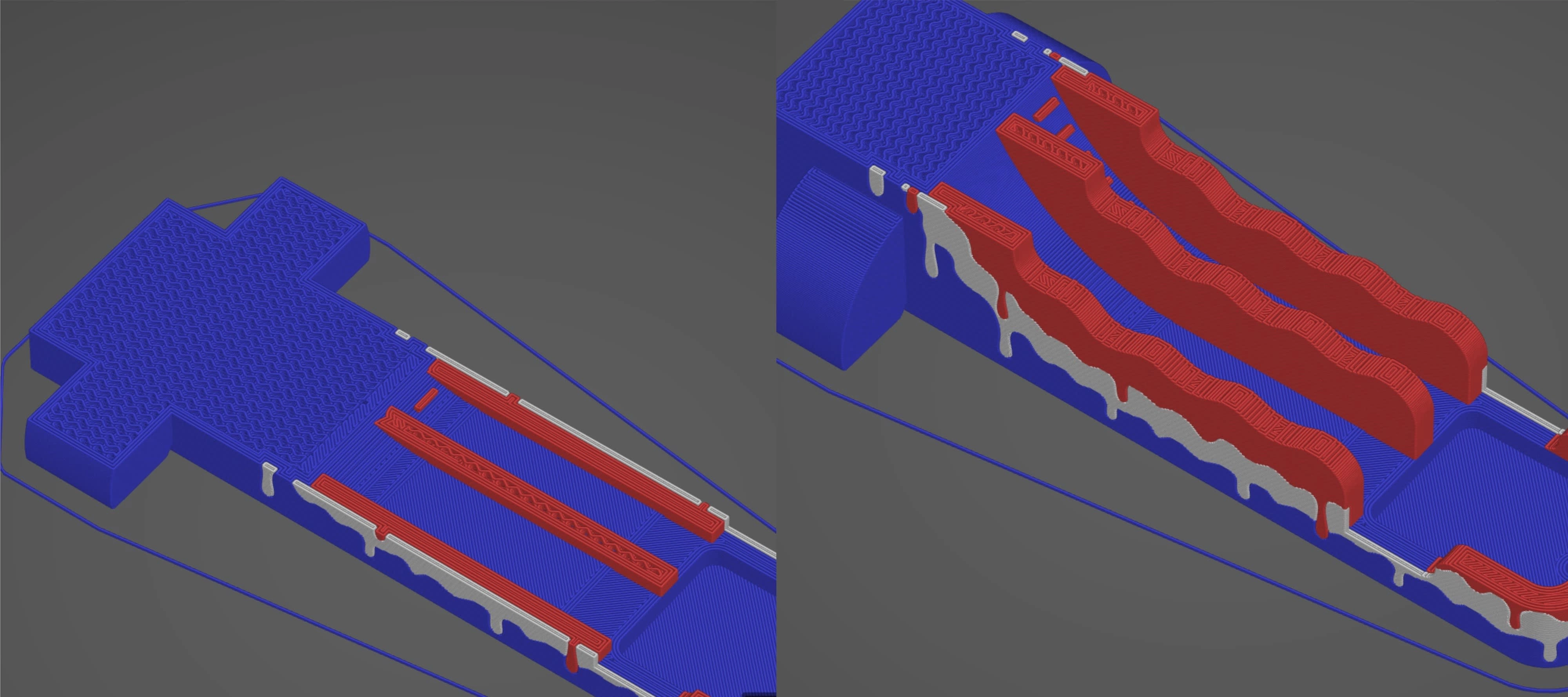 Slicer(3D printing software) preview of the ready model
