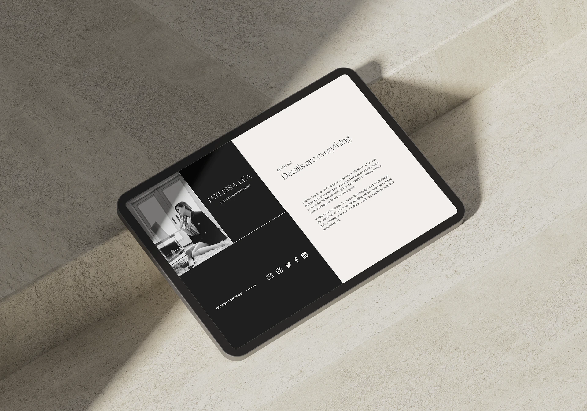Homepage design concept